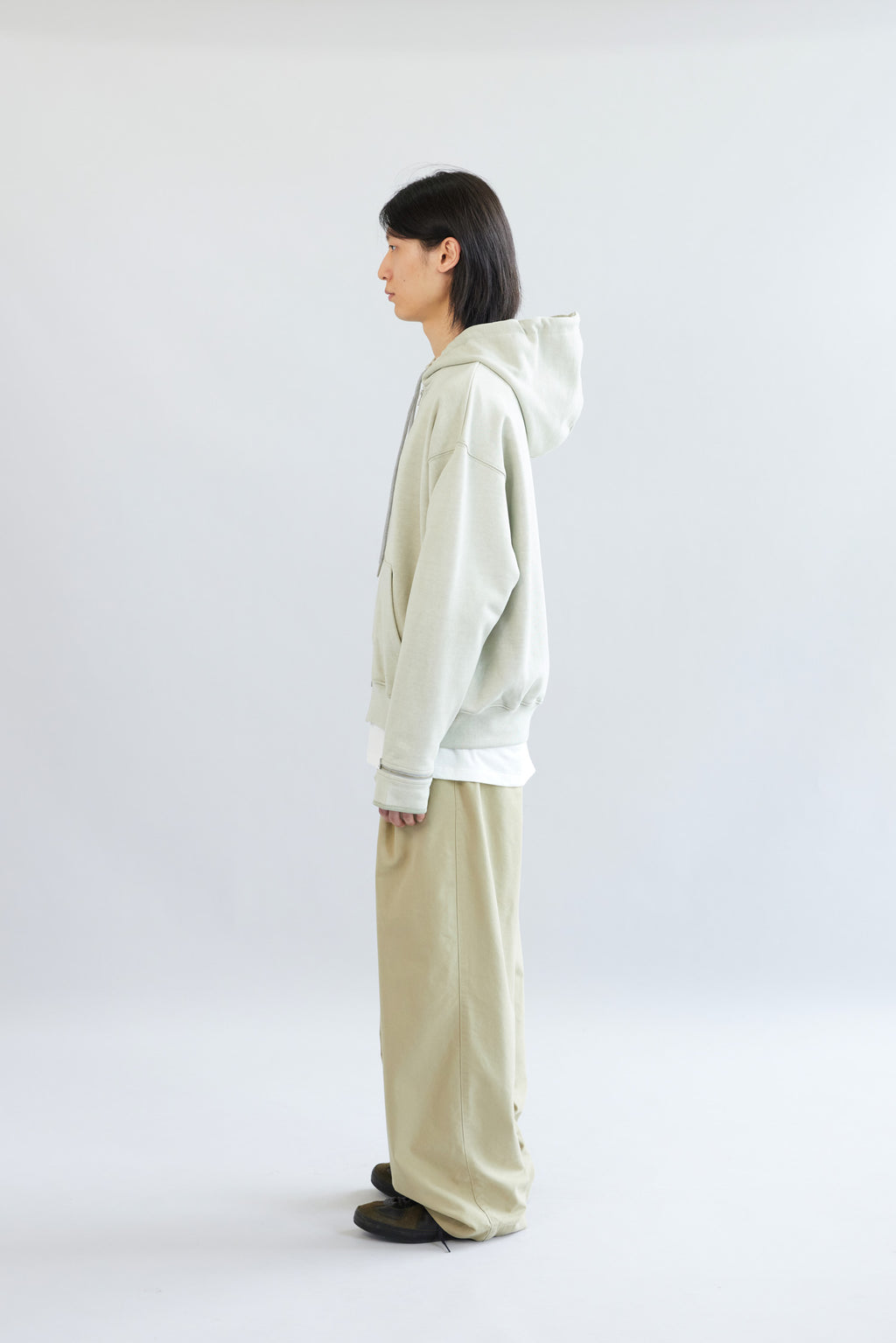 Hatchingroom - Boxer Zip Hoodie Pigment Dyed (Olive) product image 6 | TRAB K-Fashion Australia