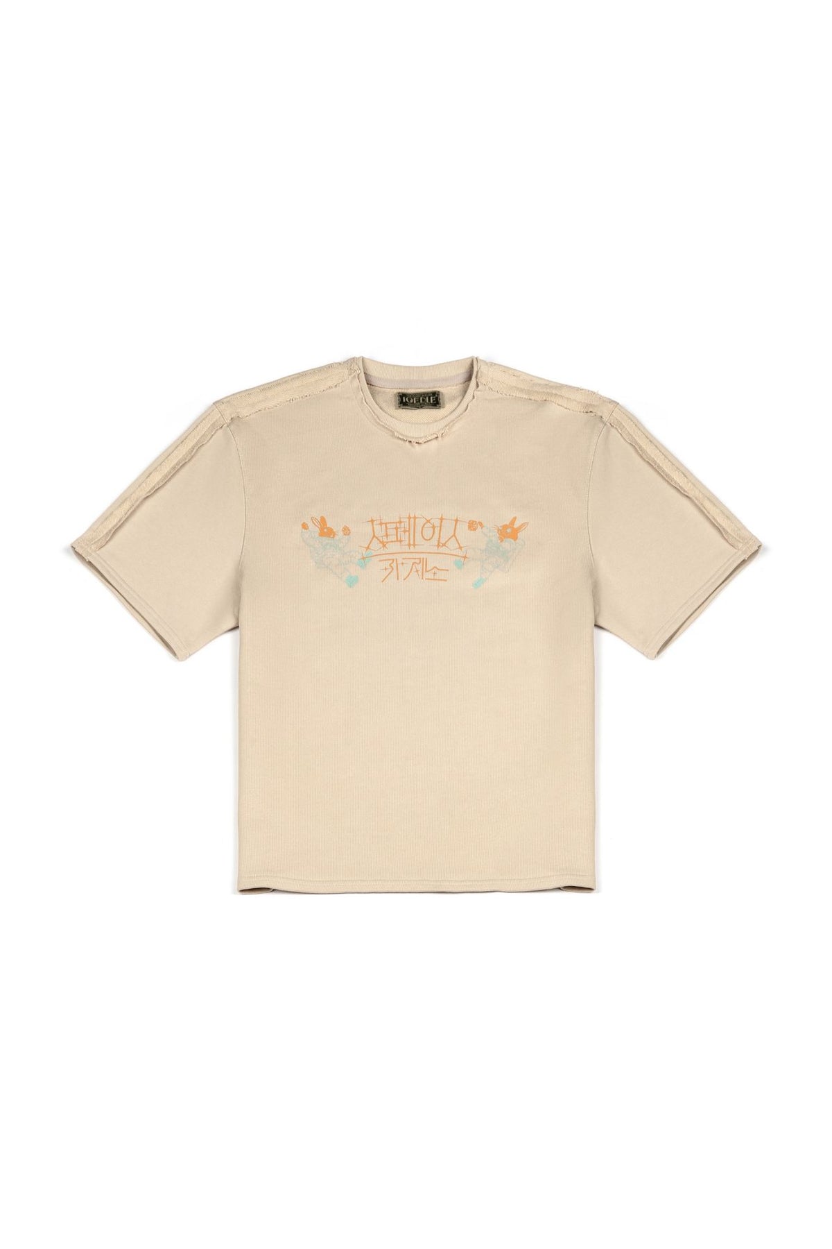Ioedle - Space Casino T-Shirt (Beige) product image 2 | TRAB K-Fashion Australia