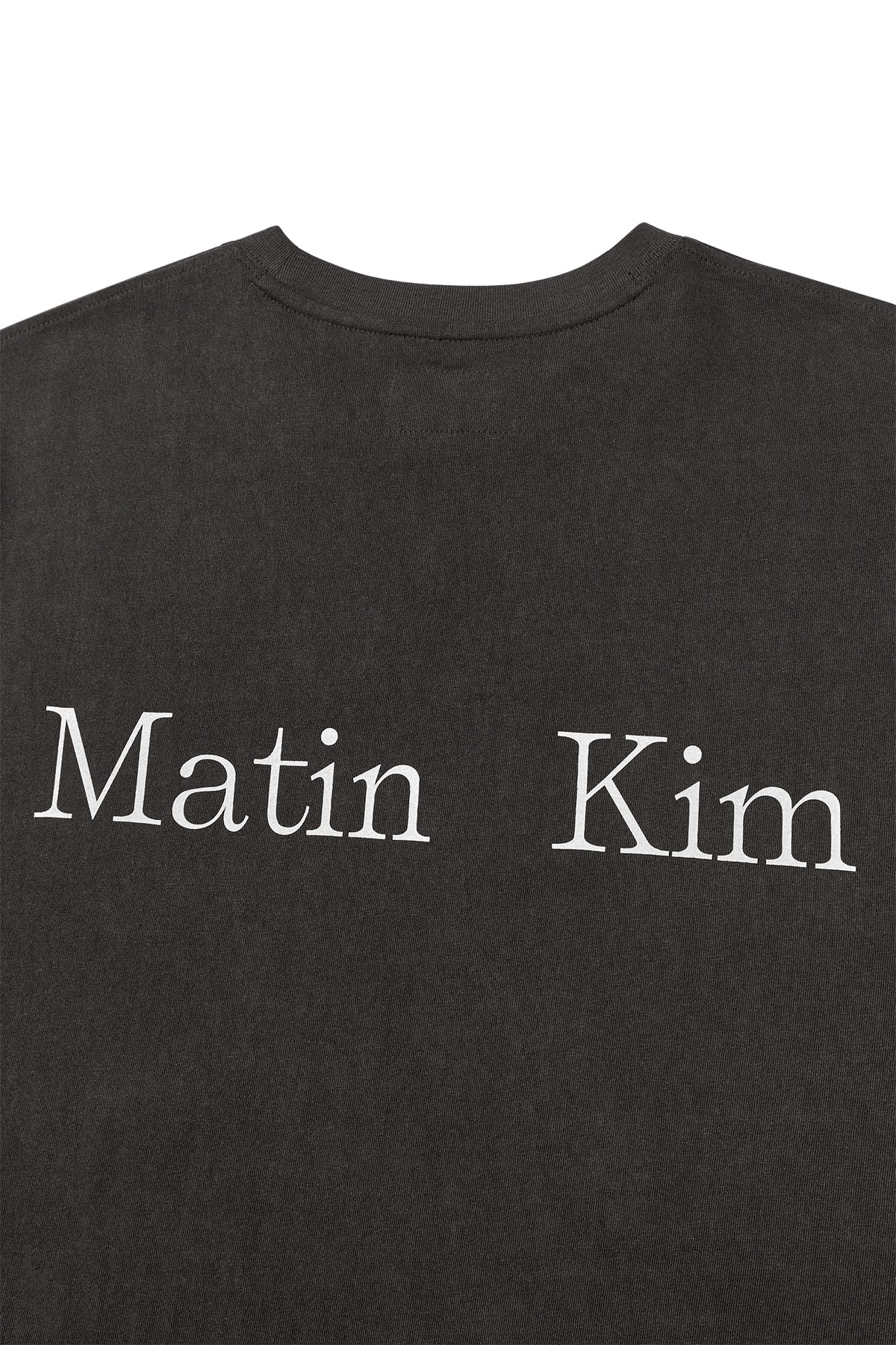 Matin Kim - Vintage Washed Logo Top (Charcoal) product image 4 | TRAB K-Fashion Australia