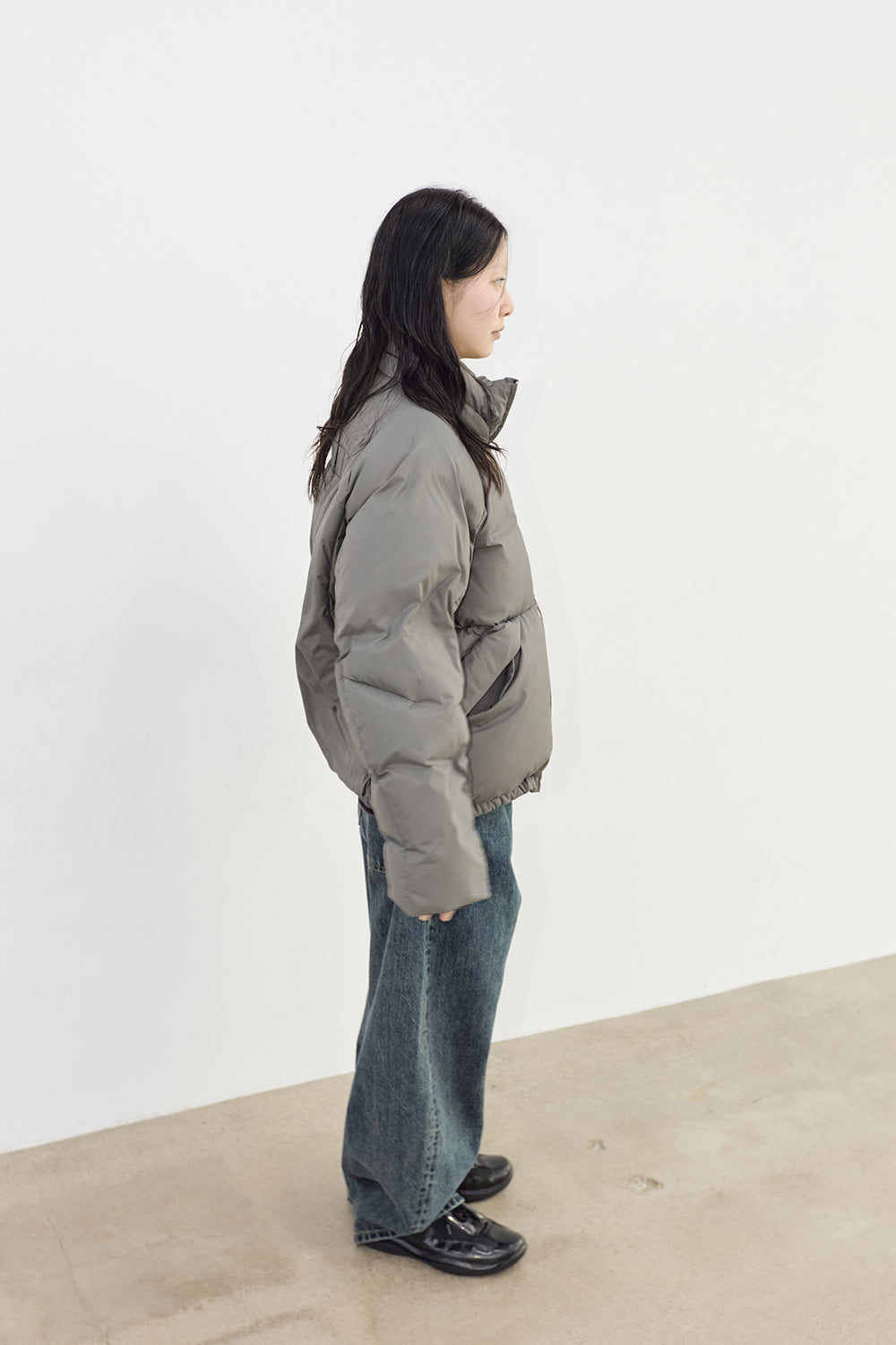 Hatchingroom - Heavy Goose Down Puffer Jacket Olive (Grey) product image 10 | TRAB K-Fashion Australia