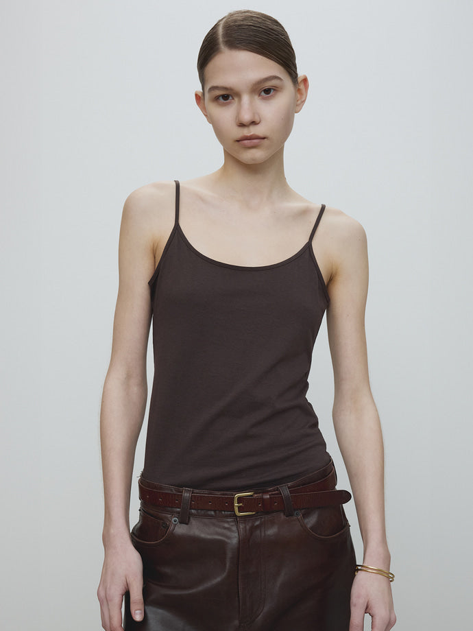 Tonywack - Cotton Lyocell Tank Top (Brown) product image 5 | TRAB K-Fashion Australia