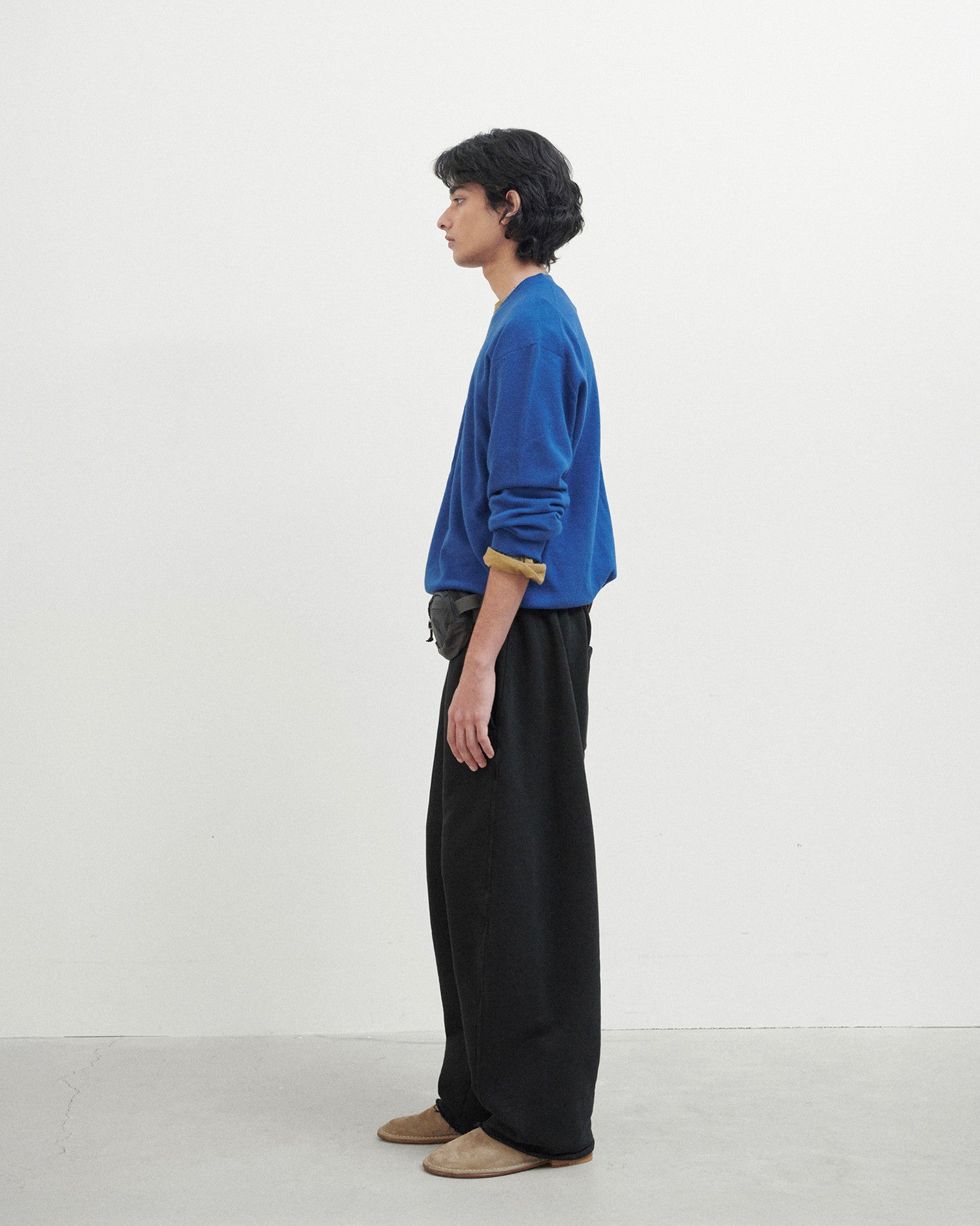 Brownyard - Extra Super Fine V Neck Knit (Blue) product image 2 | TRAB K-Fashion Australia