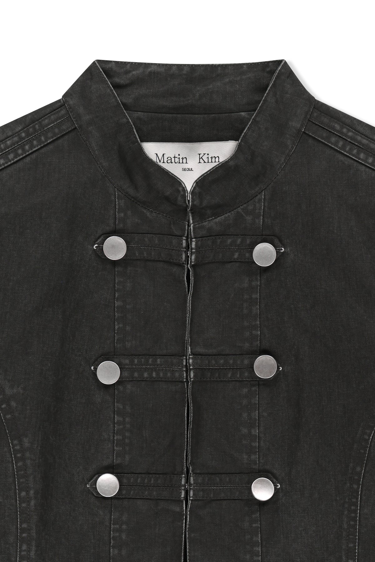 Matin Kim - Vintage Washed Napoleon Jacket (Charcoal) product image 3 | TRAB K-Fashion Australia
