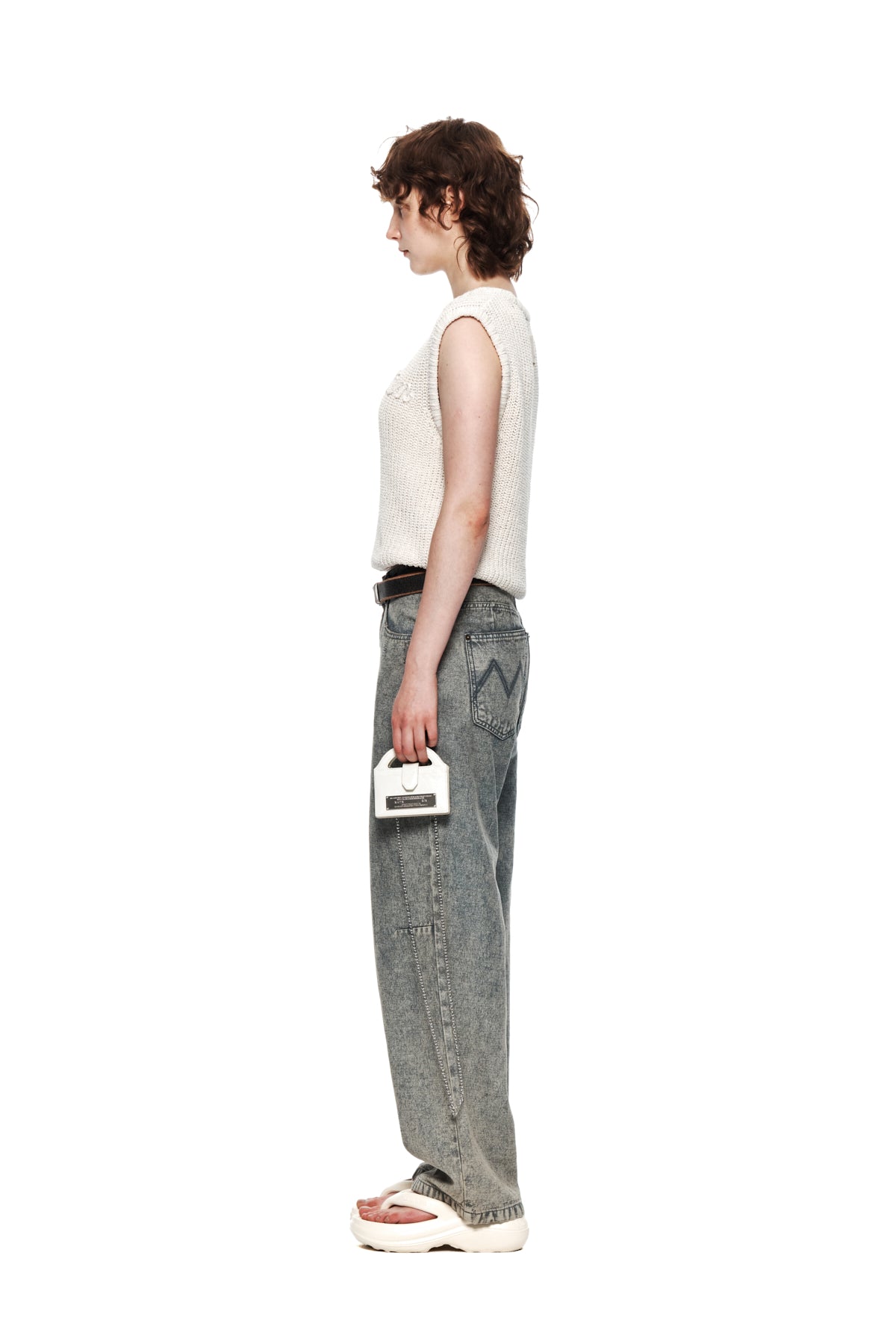 Matin Kim - Color Washed Denim Pants (Blue) product image 6 | TRAB K-Fashion Australia