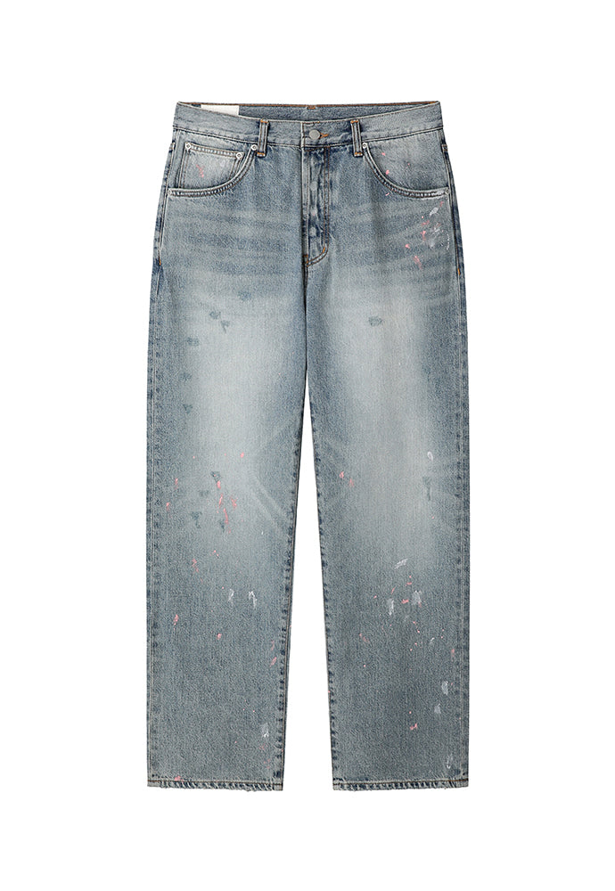 Art if acts - Painted Regular 5P Denim Pants (Used Light Blue) product image 6 | TRAB K-Fashion Australia