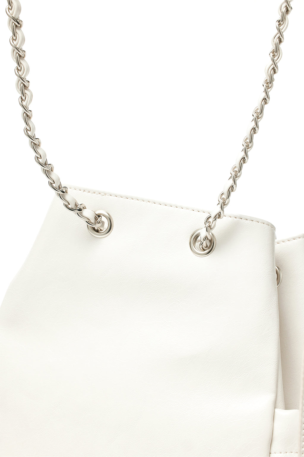 Matin Kim - Draw String Ribbon Back Pack (Ivory) product image 4 | TRAB K-Fashion Australia