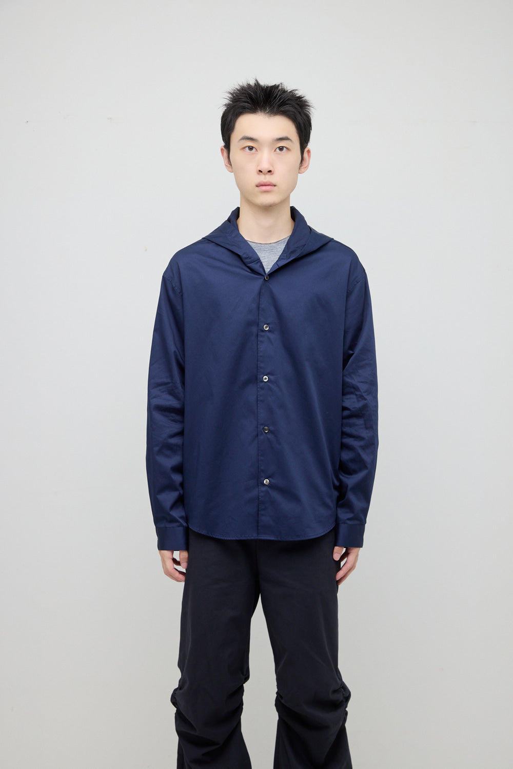 Hatchingroom - Hooded Shirt (Dark Blue) product image 7 | TRAB K-Fashion Australia