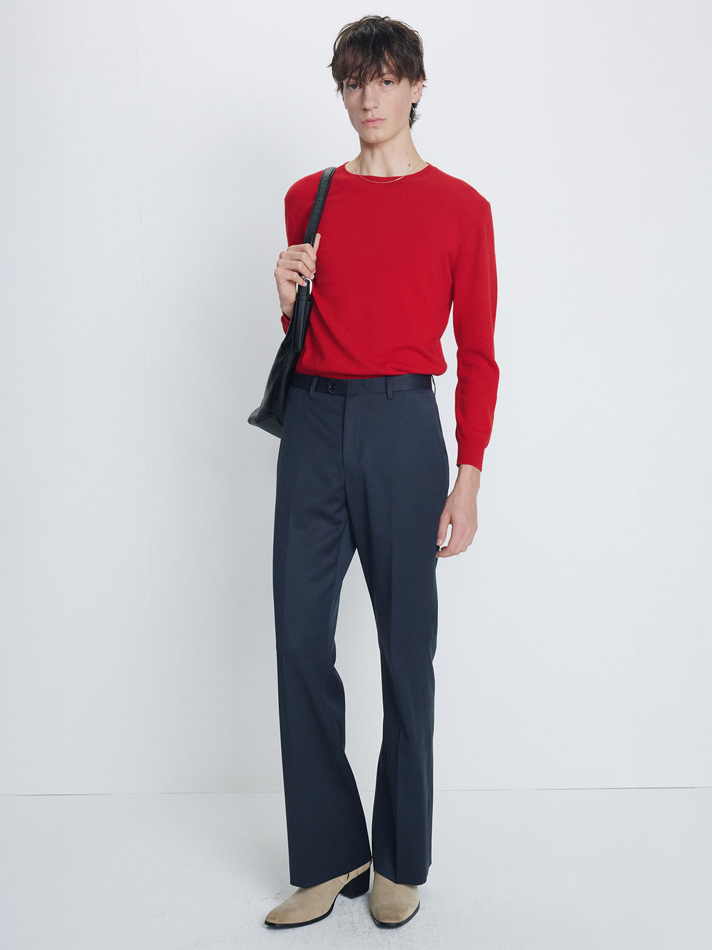 Tonywack - Wool Blend Flared Trousers (Slate Grey) product image 5 | TRAB K-Fashion Australia