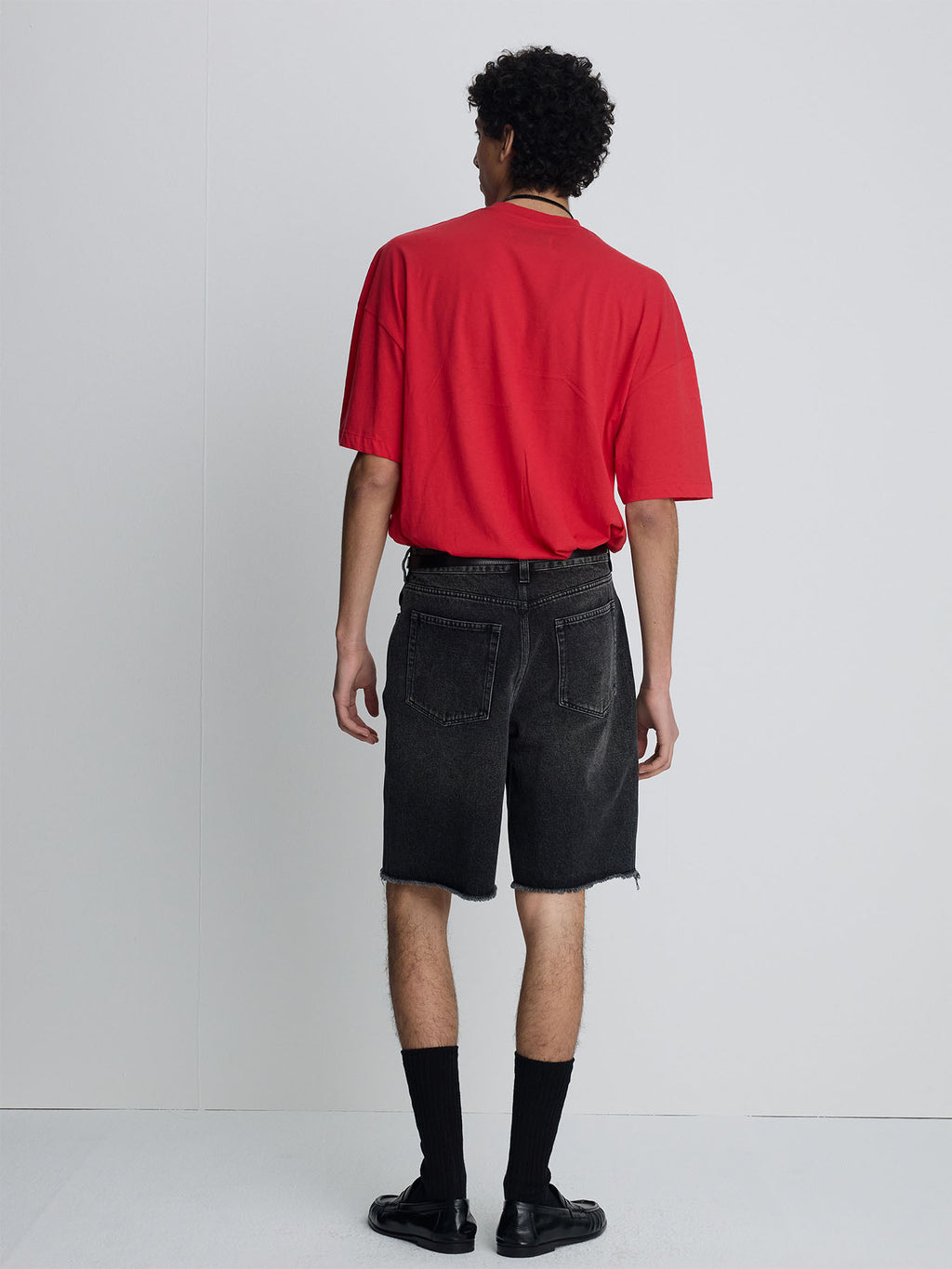 Tonywack - Raw Hem Denim Shorts (Vintage Black) product image 4 | TRAB K-Fashion Australia