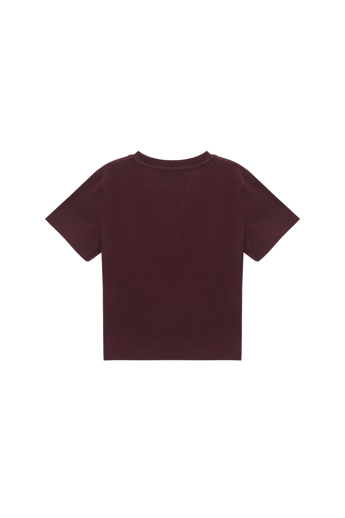Matin Kim - Dazzle Lettering Crop Top (Burgundy) product image 2 | TRAB K-Fashion Australia