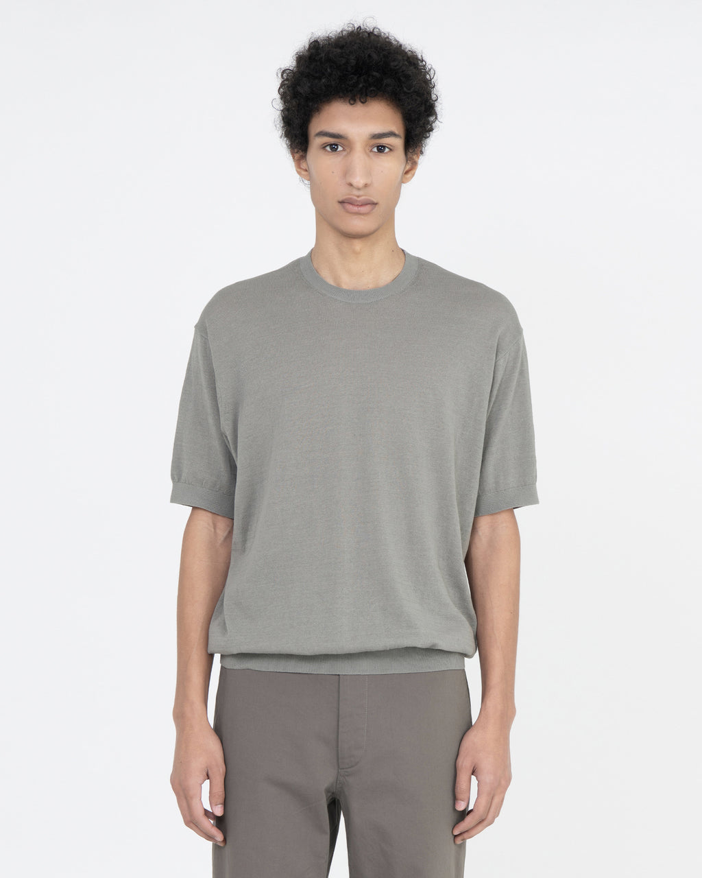 Brownyard - Hard Twist Supima Cotton Half Knit (Washed Grey) product image 1 | TRAB K-Fashion Australia