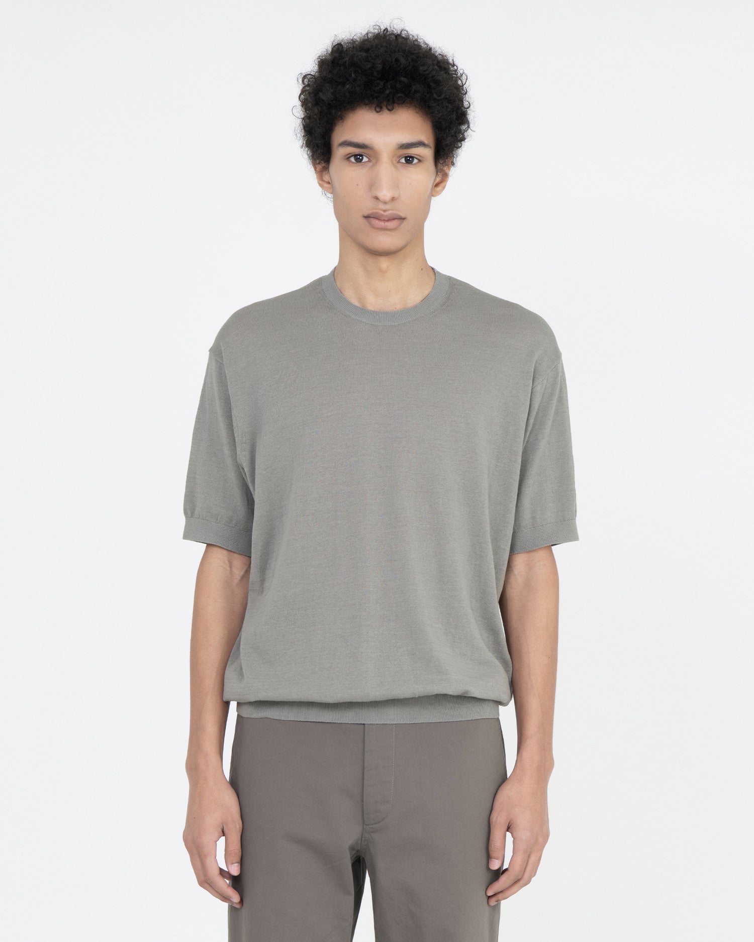 Brownyard - Hard Twist Supima Cotton Half Knit (Washed Grey) product image 1 | TRAB K-Fashion Australia