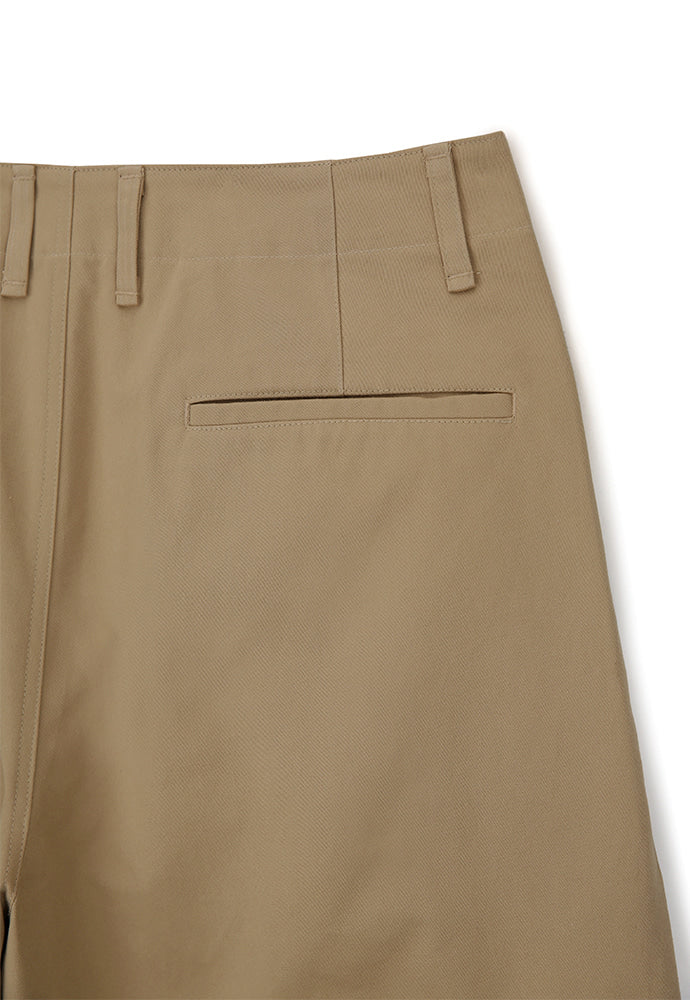 Tonywack - Wide Cut Hidden Snap Closure Trousers (Beige) product image 10 | TRAB K-Fashion Australia