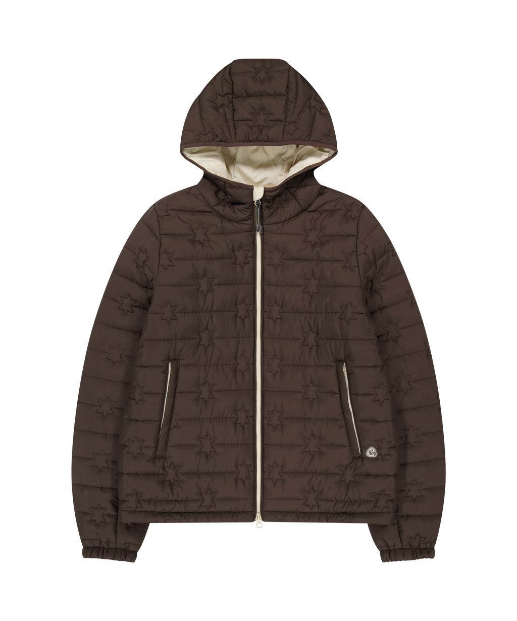 Coyseio - Fluffy Light Padded Jacket (Brown) product image 1 | TRAB K-Fashion Australia