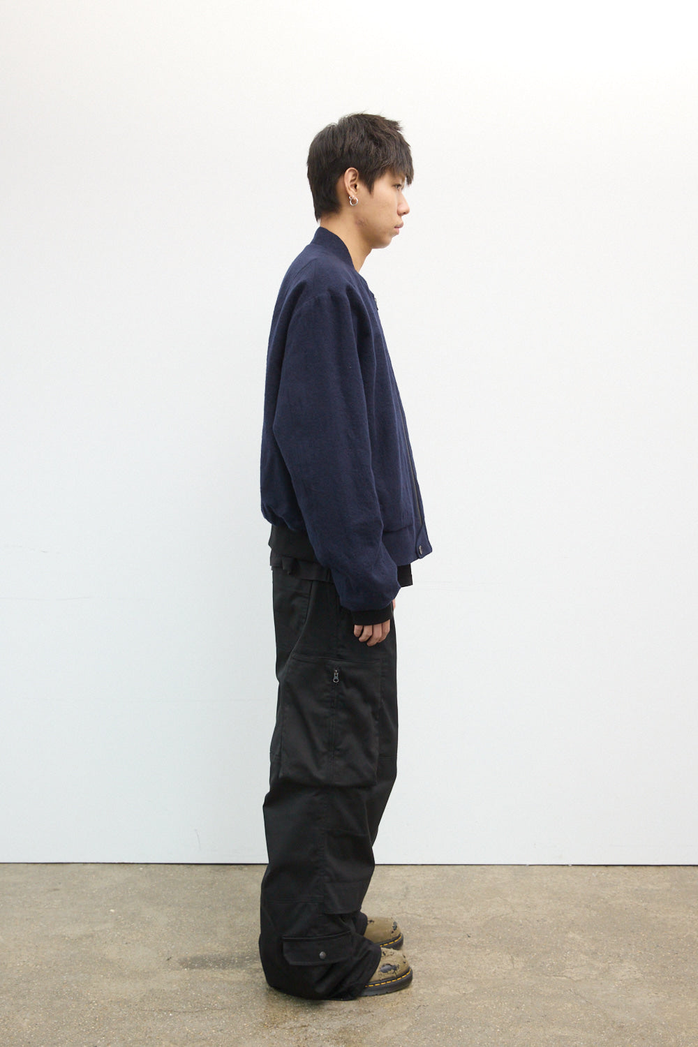 Hatchingroom - Hairy Bomber Jacket Dark (Navy) product image 13 | TRAB K-Fashion Australia