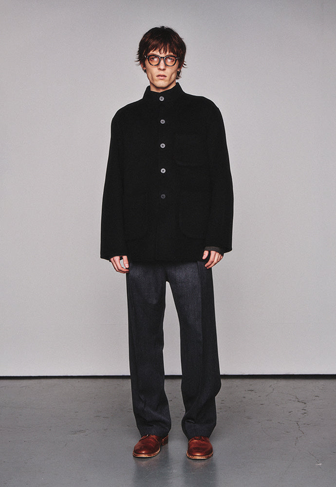 Art if acts - Handmade High Collar Coat (Black) product image 4 | TRAB K-Fashion Australia