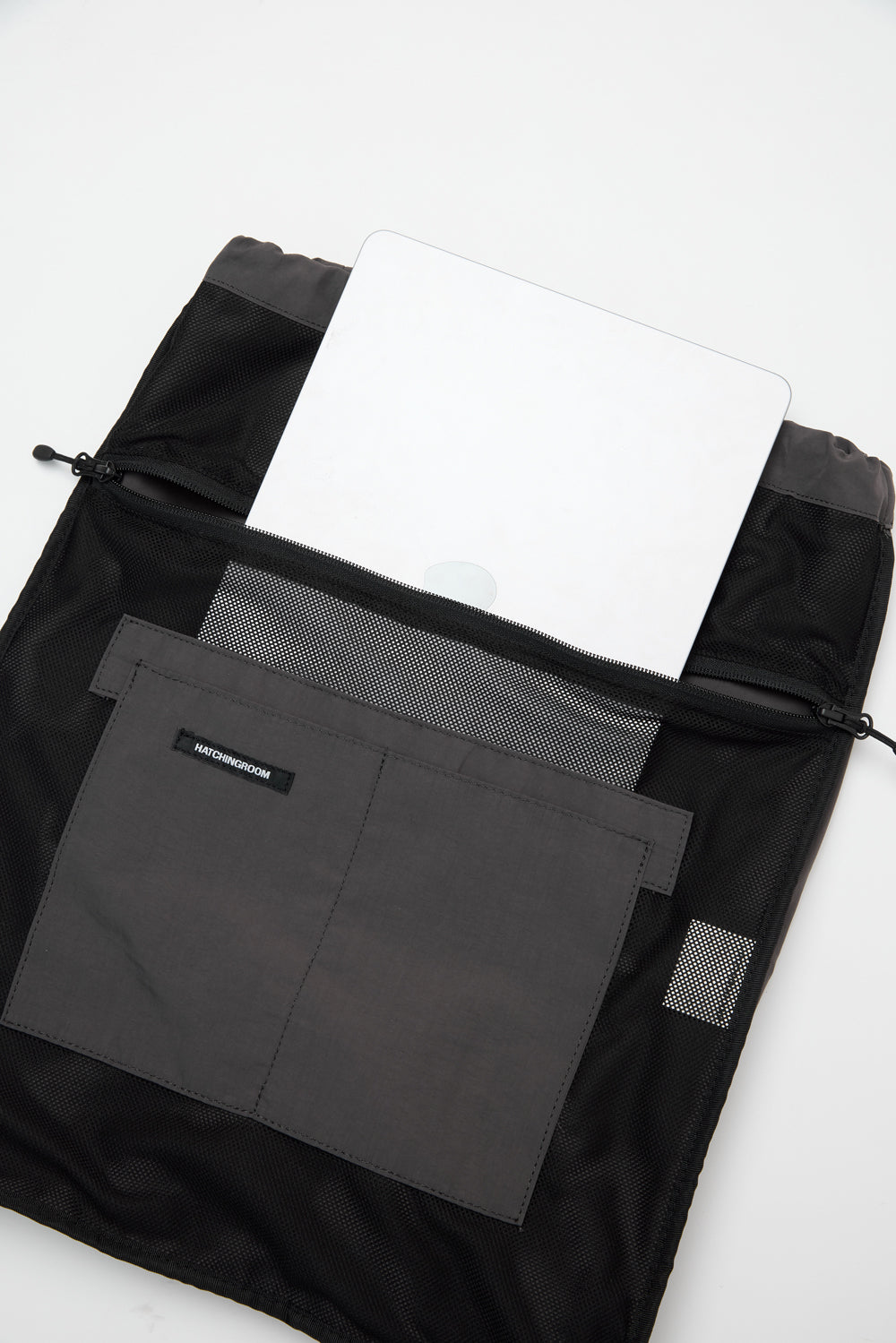 Hatchingroom - String Backpack Nylon (Charcoal) product image 9 | TRAB K-Fashion Australia