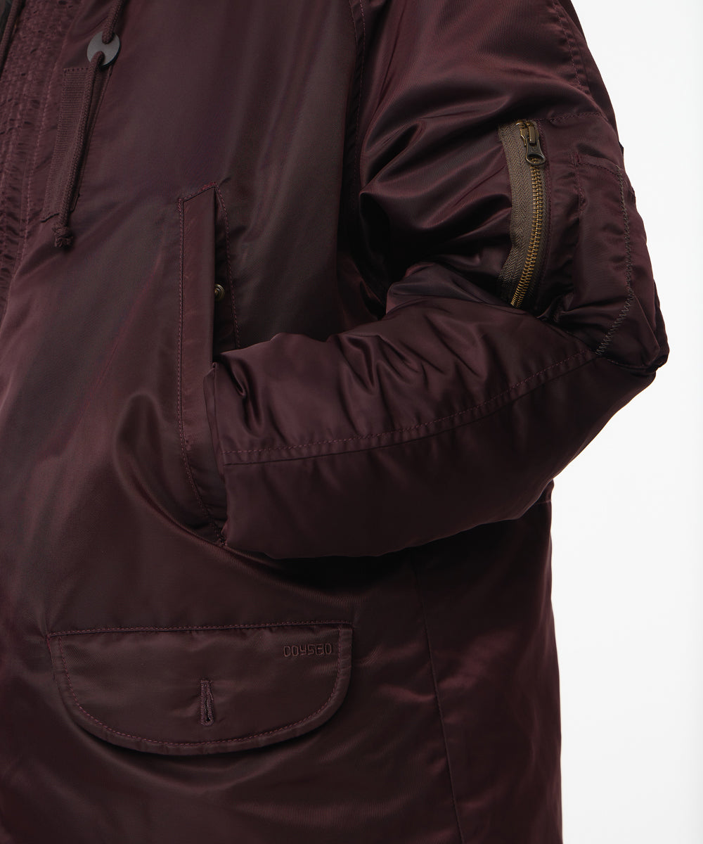 Coyseio - Hooded Field Down Jacket (Wine) product image 9 | TRAB K-Fashion Australia