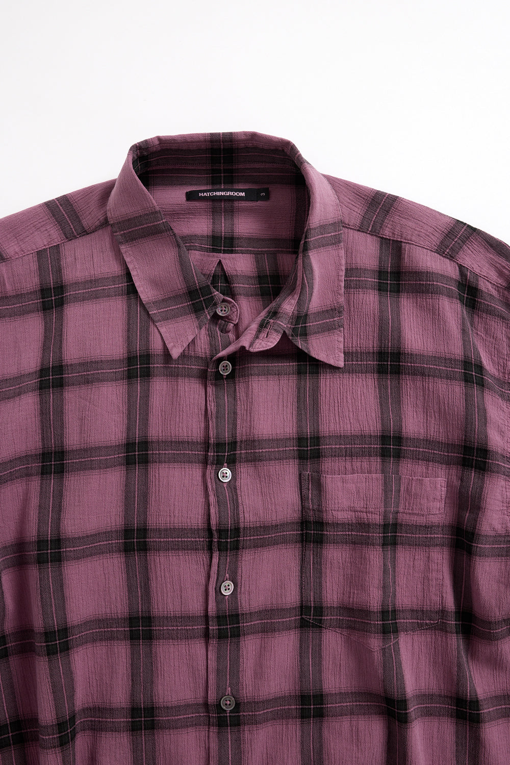 Hatchingroom - Classic Shirt Over Dyed Check (Pink) product image 3 | TRAB K-Fashion Australia