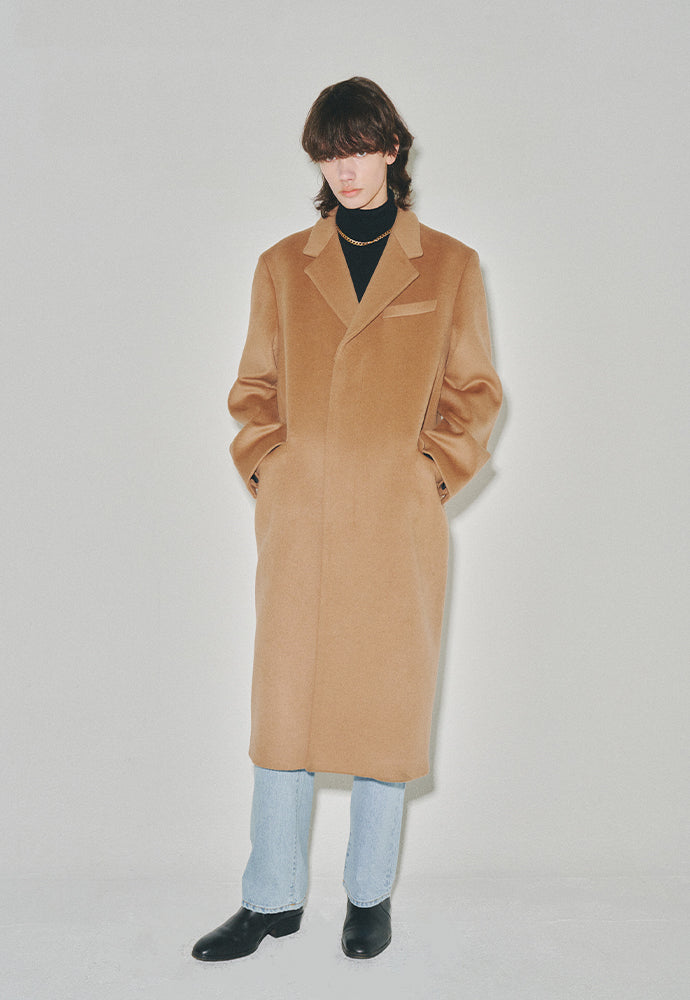 Tonywack - Cashmere Single-Breasted Tailored Coat (Camel) product image 3 | TRAB K-Fashion Australia