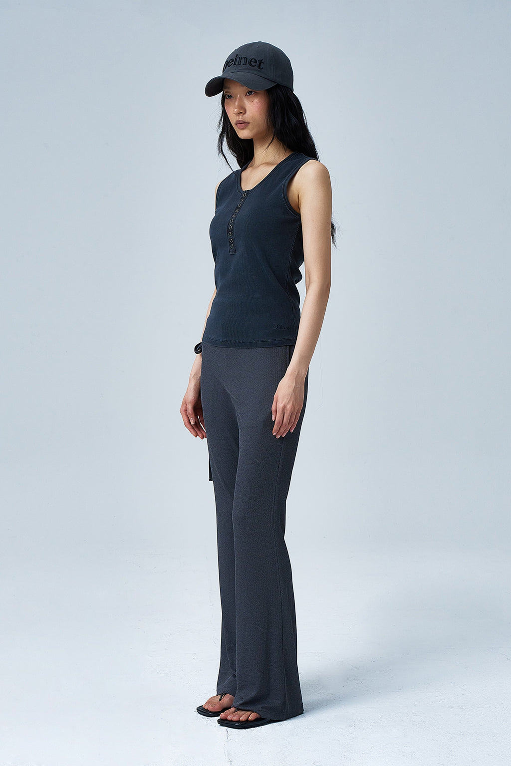 Deinet - Ring Point Pigment Sleeveless (Charcoal) product image 2 | TRAB K-Fashion Australia