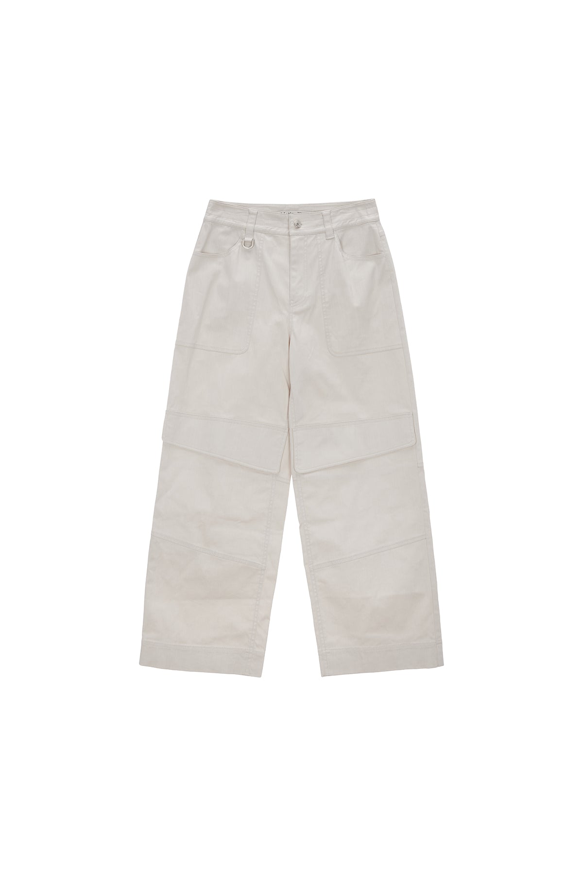 Matin Kim - Knee Big Pocket Cotton Pants (Khaki Brown) product image 11 | TRAB K-Fashion Australia