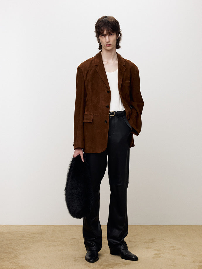 Tonywack - Suede Tailored Jacket (Camel) product image 1 | TRAB K-Fashion Australia