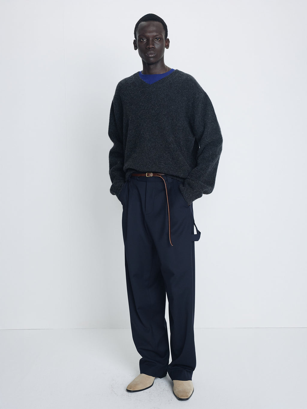 Tonywack - Wool Carpenter Trousers (Navy) product image 3 | TRAB K-Fashion Australia