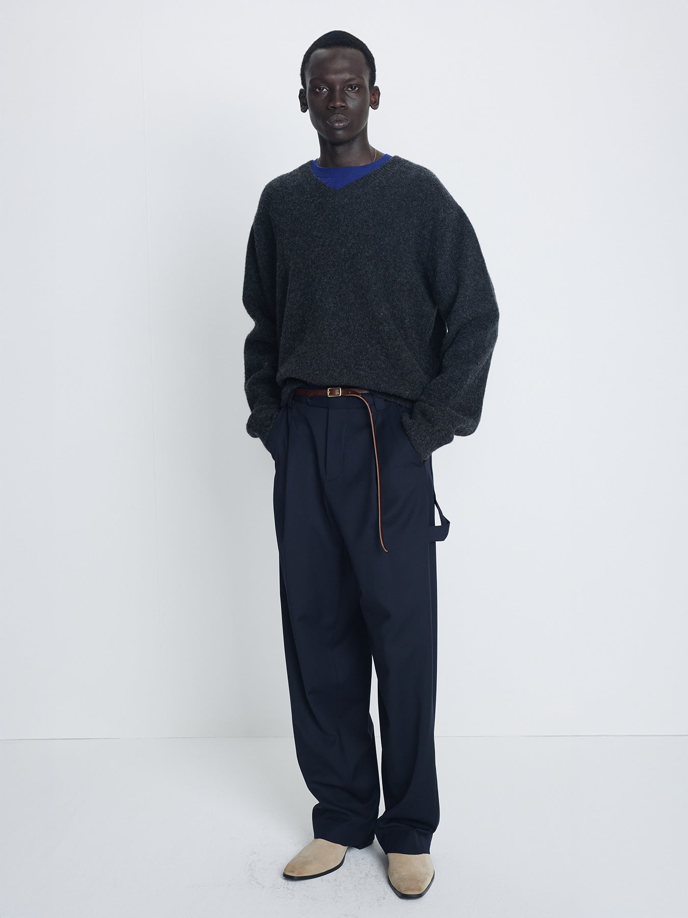 Tonywack - Wool Carpenter Trousers (Navy) product image 3 | TRAB K-Fashion Australia