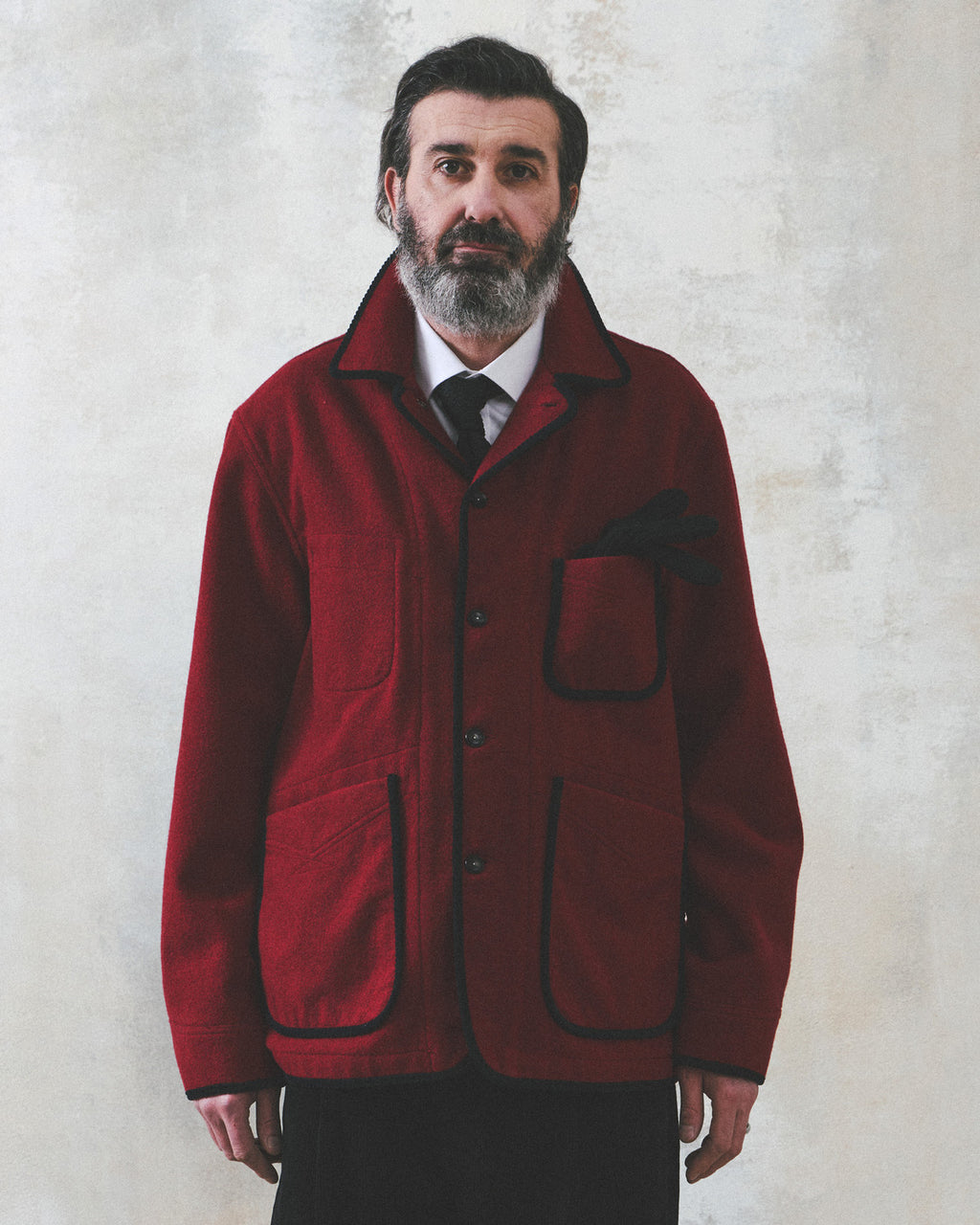 Eastlogue - Harborline Swing Jacket (Crimson Red Wool) product image 2 | TRAB K-Fashion Australia
