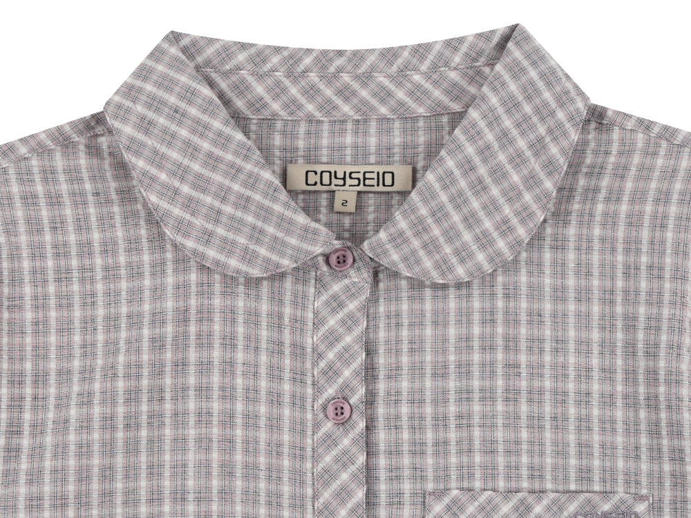 Coyseio - Round Collar Capri Shirt (Ash Pink) product image 14 | TRAB K-Fashion Australia