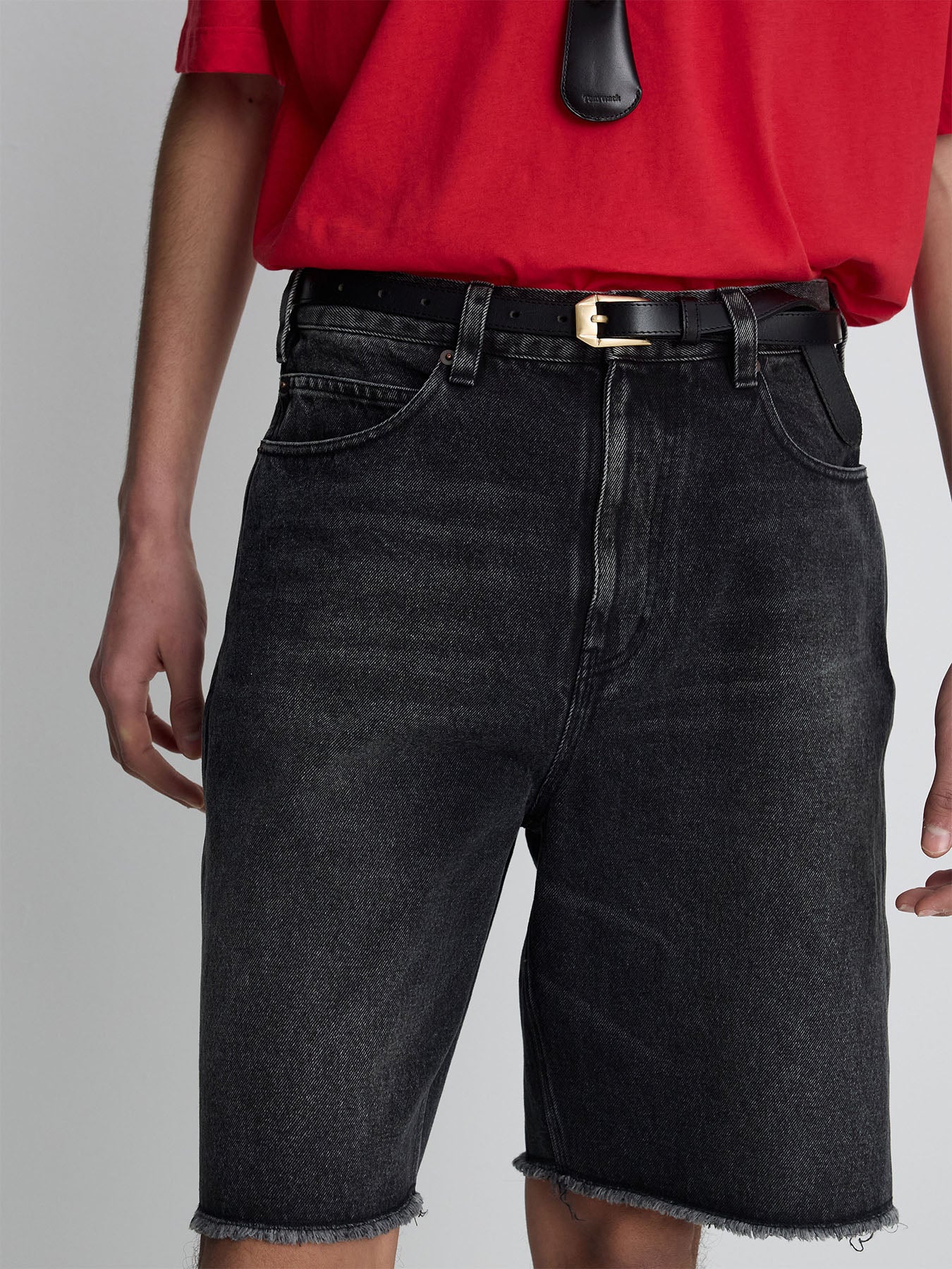 Tonywack - Raw Hem Denim Shorts (Vintage Black) product image 6 | TRAB K-Fashion Australia