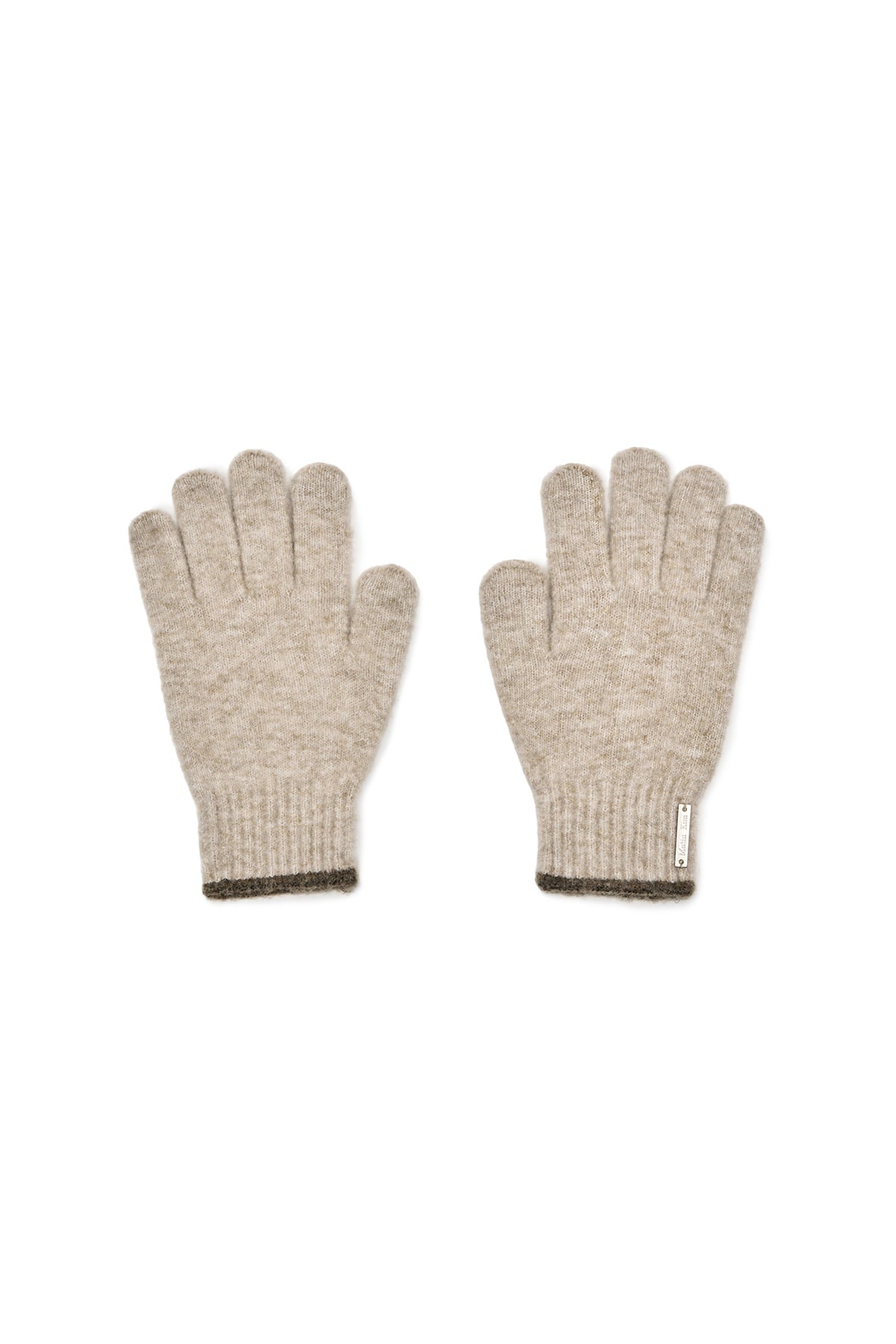 Matin Kim - Boucle Knit Gloves (Beige) product image 1 | TRAB K-Fashion Australia