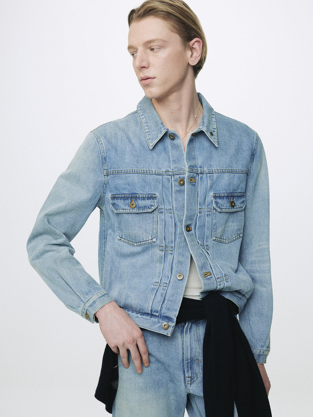 Tonywack - Type-2 Denim Trucker (Light Blue) product image 5 | TRAB K-Fashion Australia