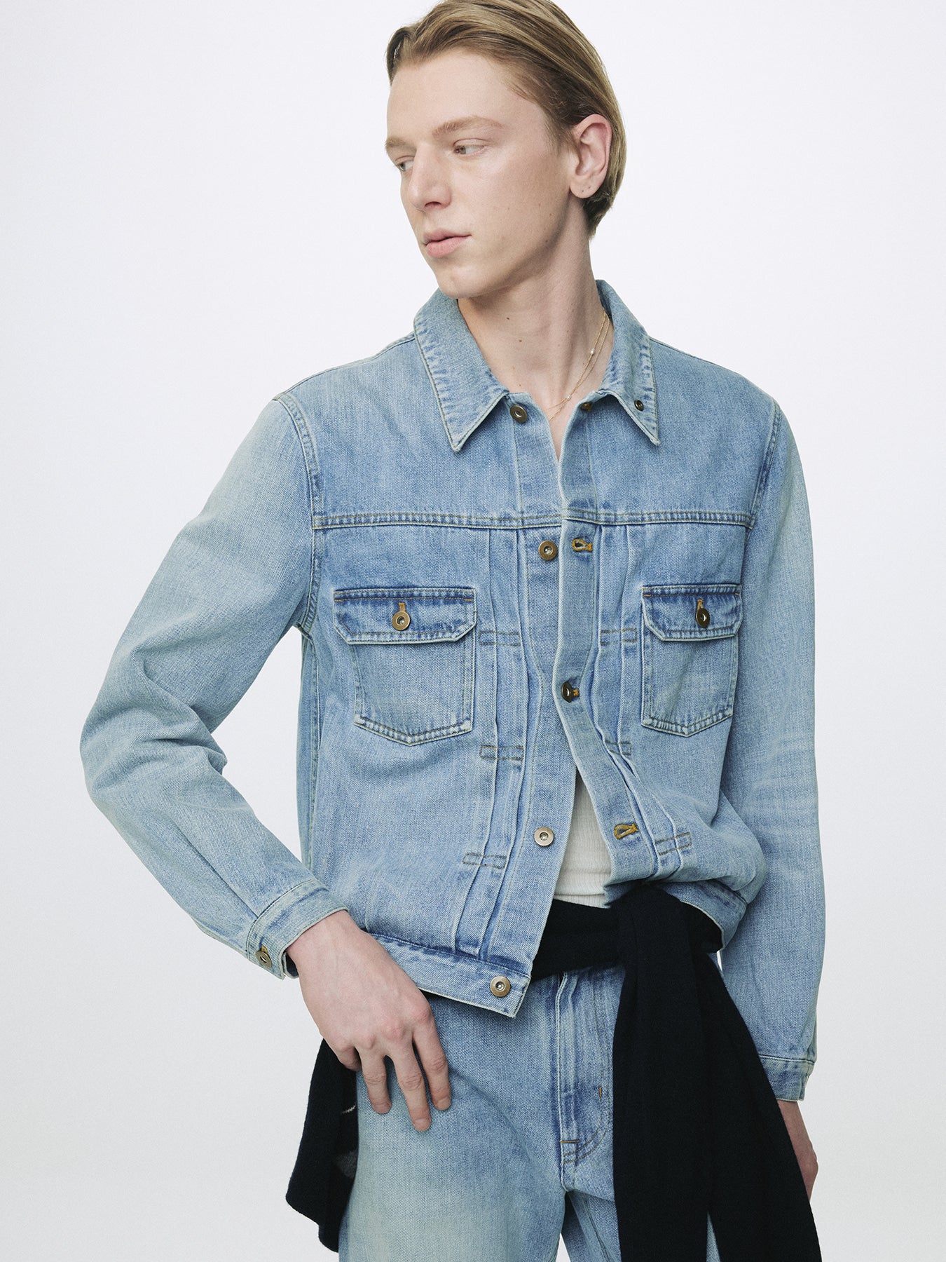 Tonywack - Type-2 Denim Trucker (Light Blue) product image 5 | TRAB K-Fashion Australia