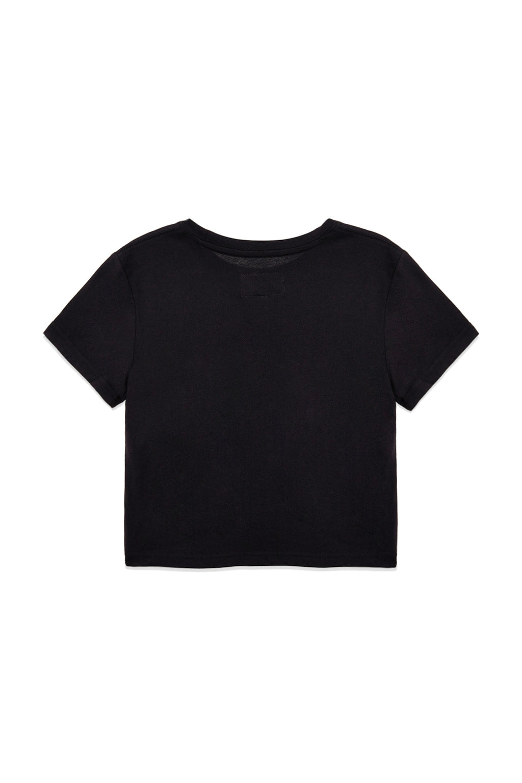 Matin Kim - Stamp Logo Graphic Crop Top (Black) product image 3 | TRAB K-Fashion Australia