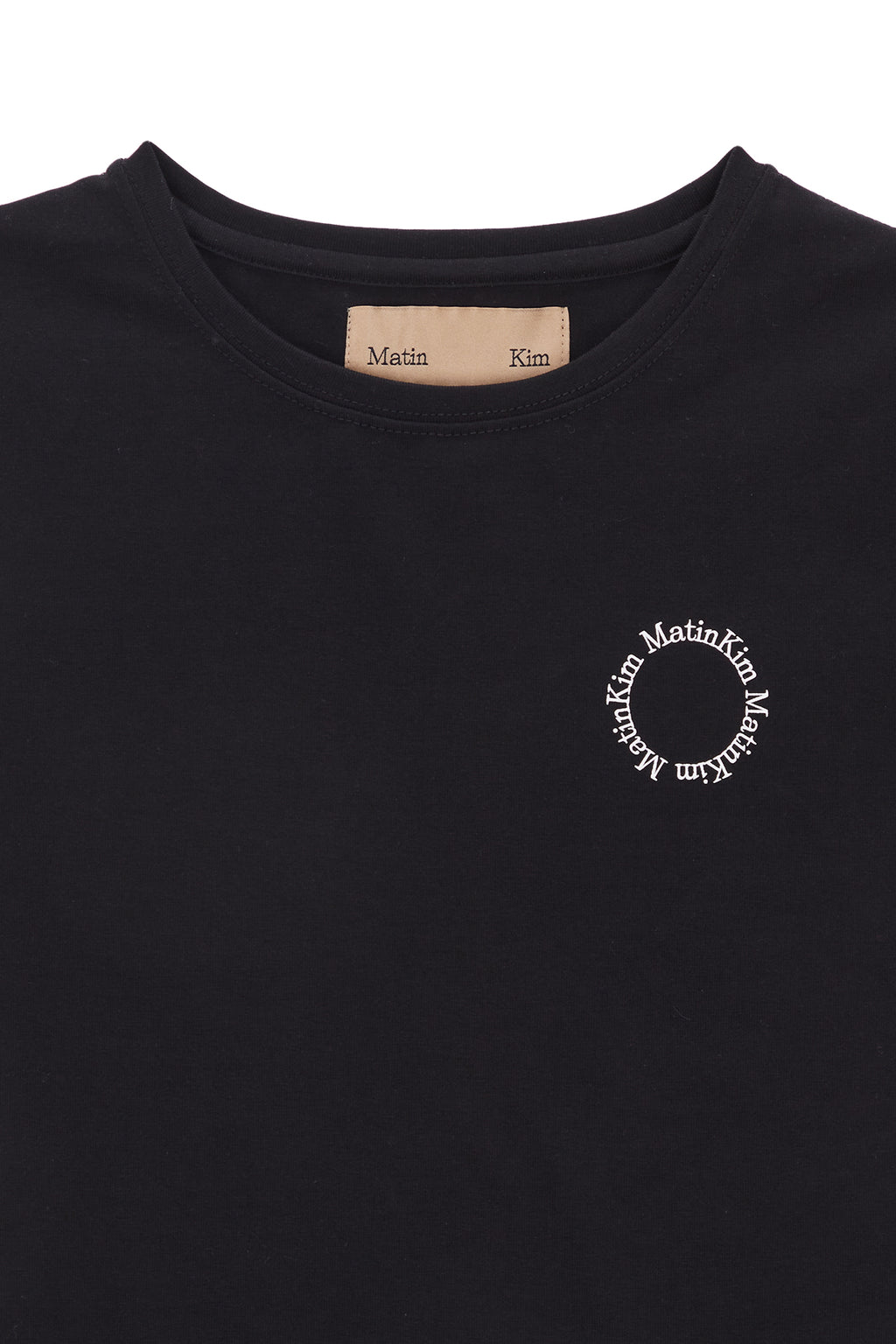 Matin Kim - Circle Logo Crop Top (Black) product image 3 | TRAB K-Fashion Australia