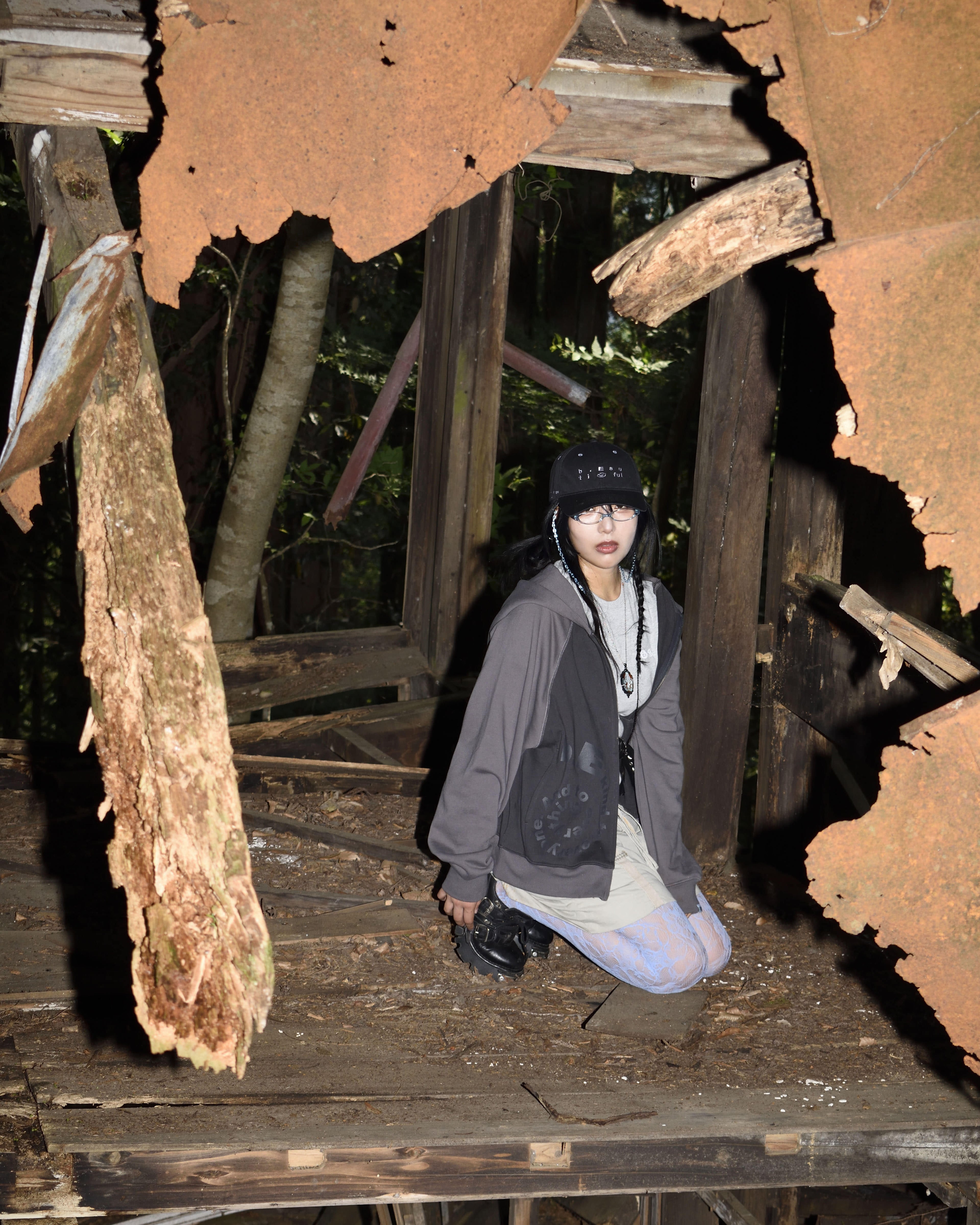 San San Gear - San San X B.E Washed Ball Cap (Black) product image 1 | TRAB K-Fashion Australia