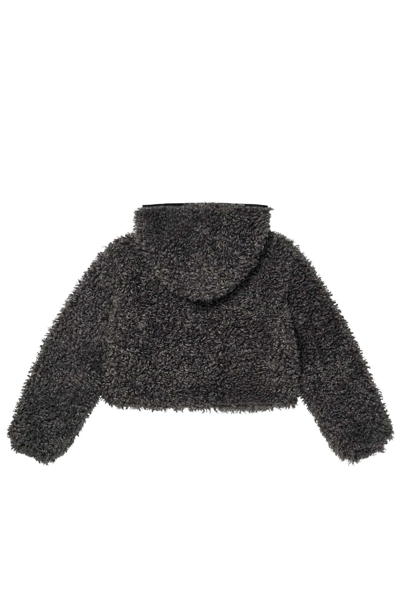 Deinet - Faux Fur Hood Jacket (Charcoal) product image 15 | TRAB K-Fashion Australia