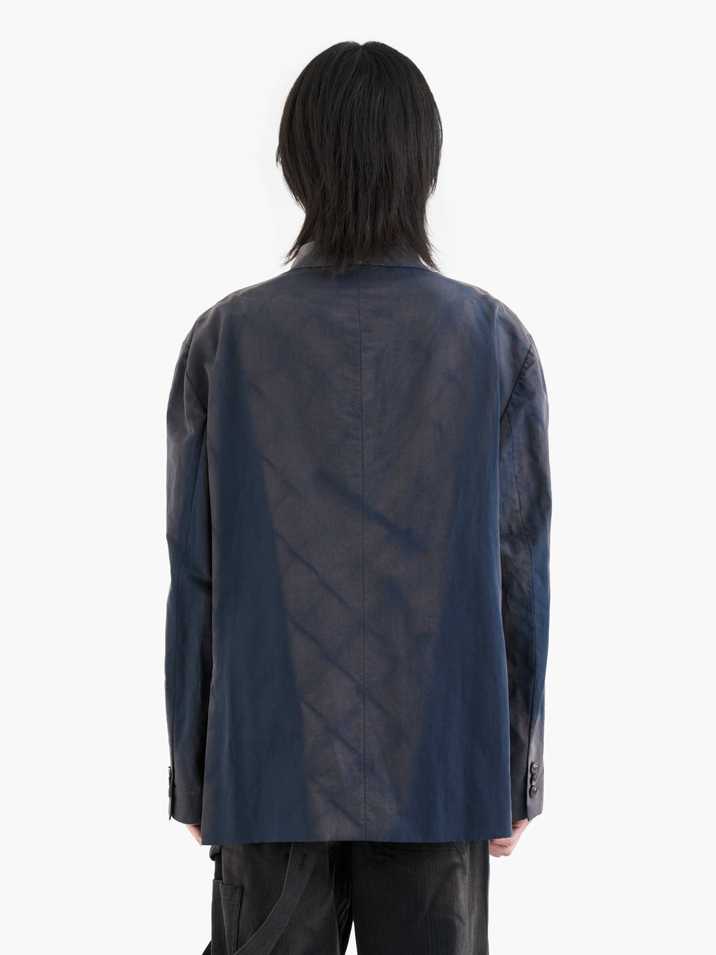 Jiyong Kim - Sun-Bleached Tailored Jacket (Navy) product image 6 | TRAB K-Fashion Australia