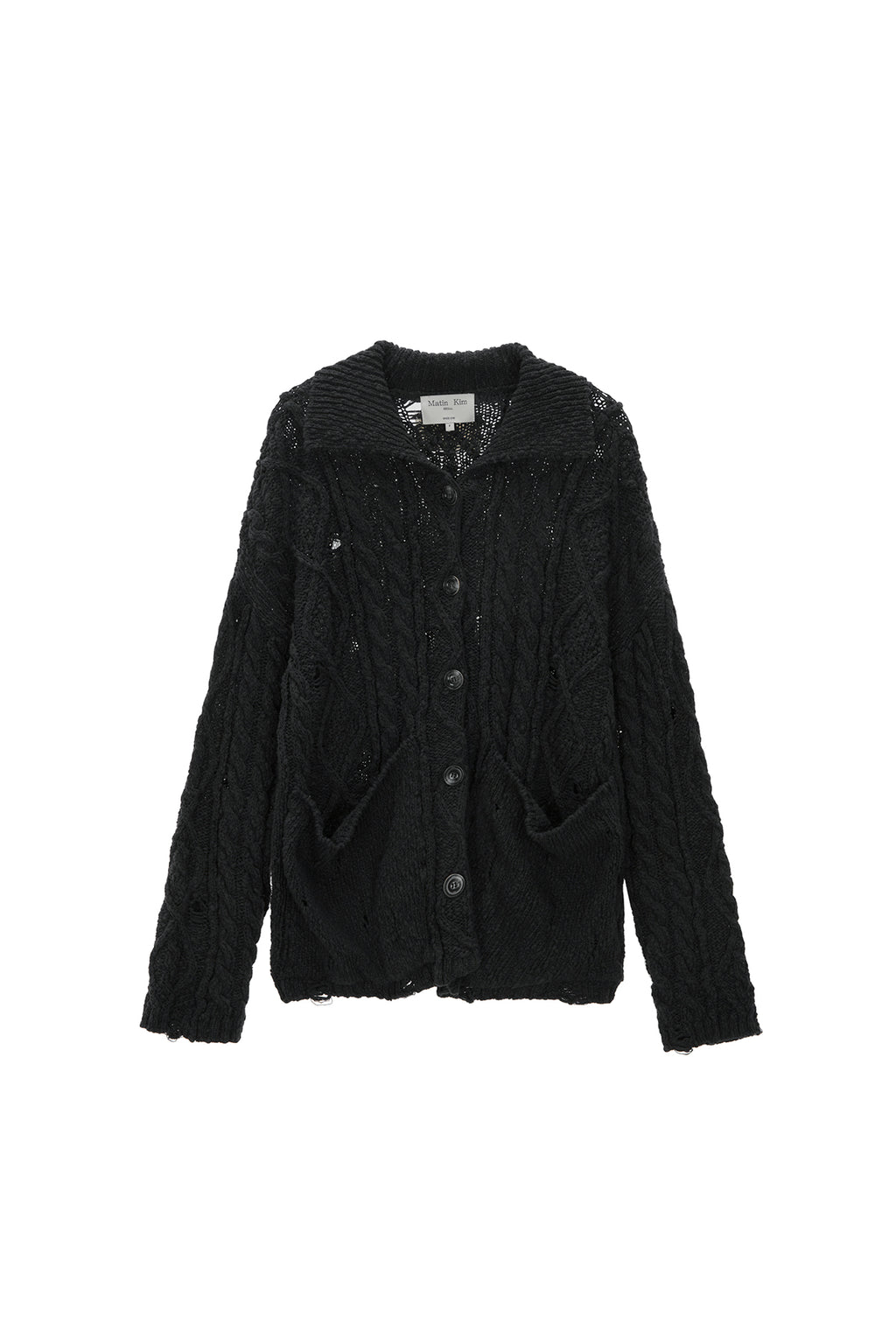 Matin Kim - Damage Cable Cardigan (Ivory) product image 11 | TRAB K-Fashion Australia