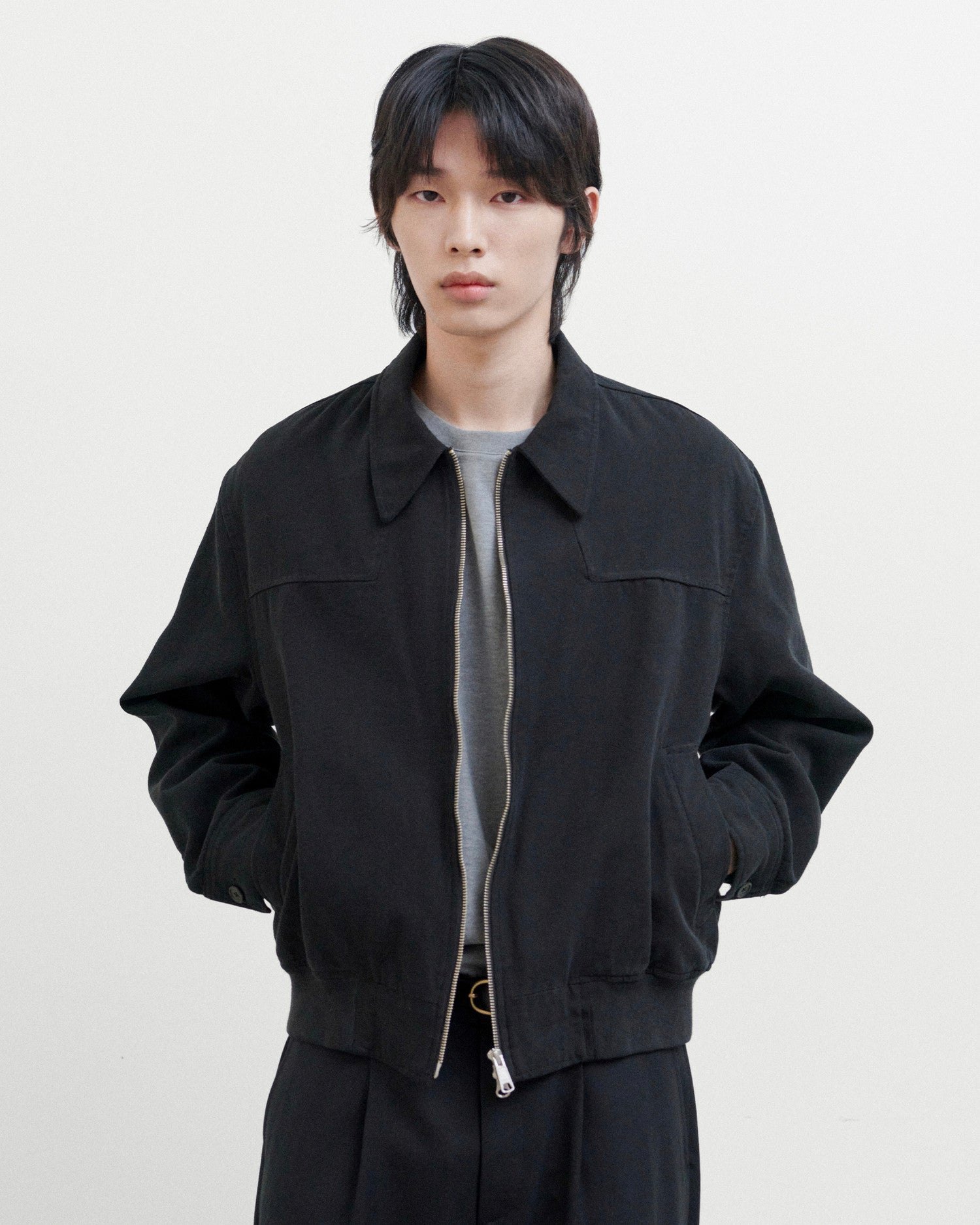 Brownyard - Washed Blouson (Black) product image 1 | TRAB K-Fashion Australia
