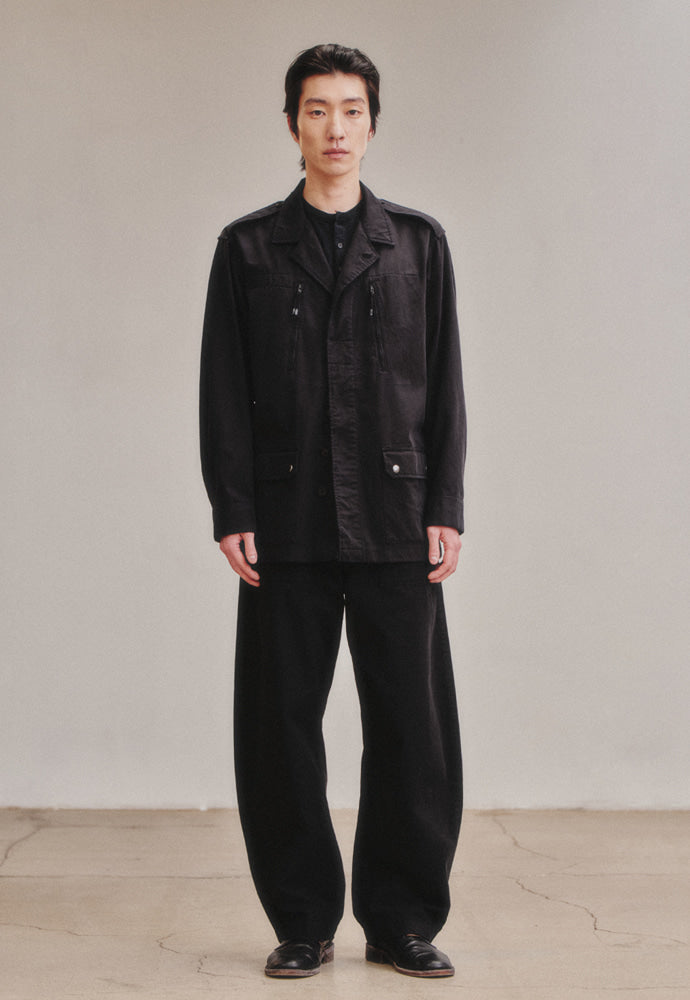 Art if acts - Curved Fatigue Trousers (Black) product image 3 | TRAB K-Fashion Australia