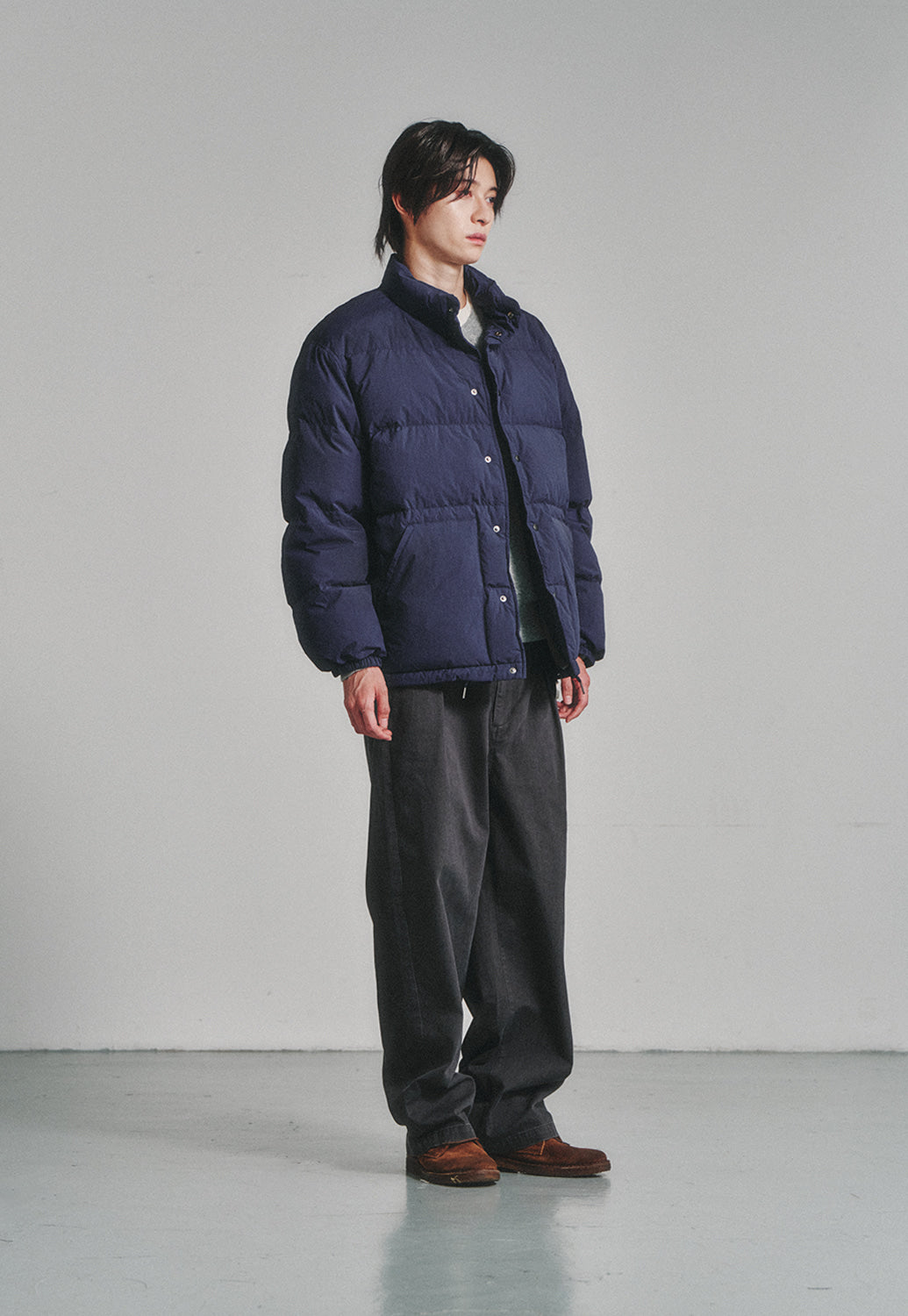 Art if acts - Logan Washed Down Jacket (Navy) product image 3 | TRAB K-Fashion Australia