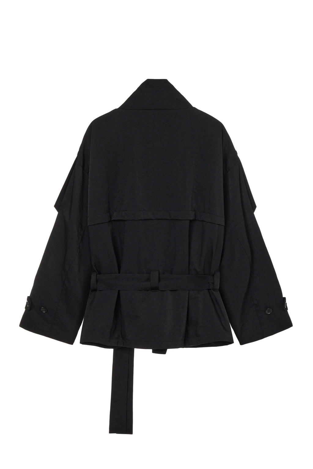 Deinet - Buckle Trench Jacket (Black) product image 2 | TRAB K-Fashion Australia