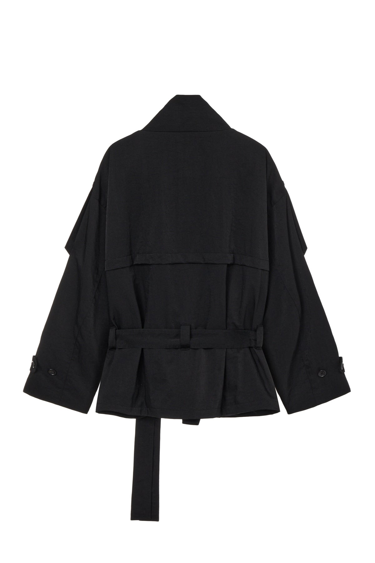 Deinet - Buckle Trench Jacket (Black) product image 2 | TRAB K-Fashion Australia