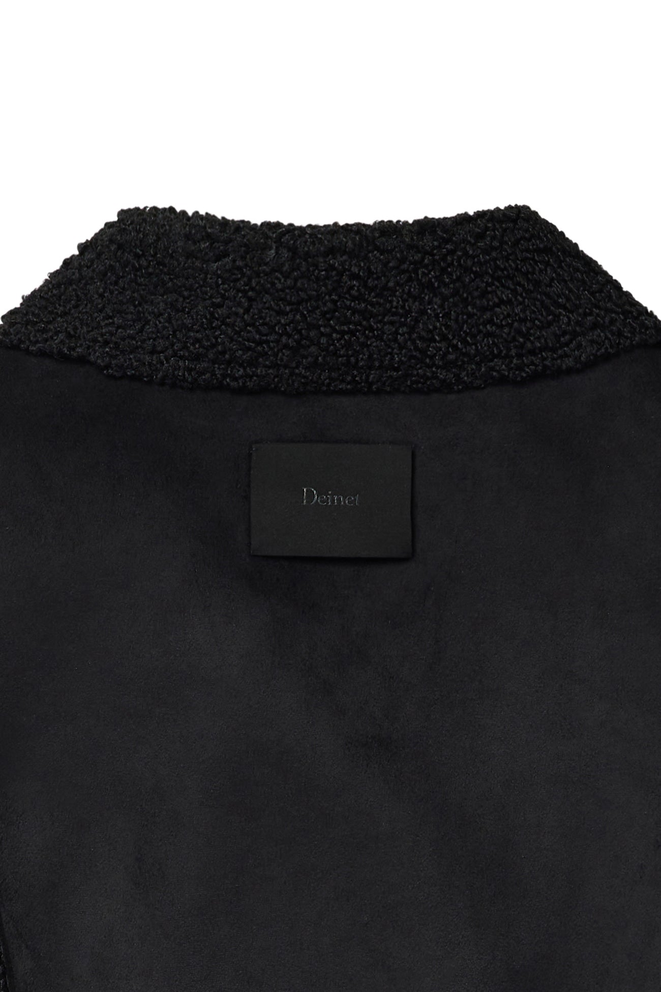 Deinet - Button Up Belted Shearling Jacket (Black) product image 19 | TRAB K-Fashion Australia