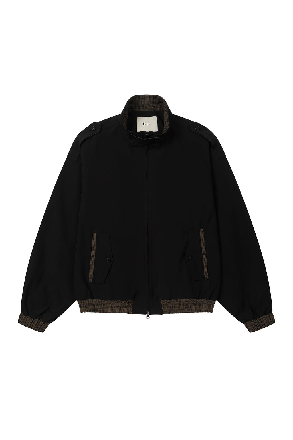 Deinet - Point Check Detail Jacket (Black) product image 8 | TRAB K-Fashion Australia