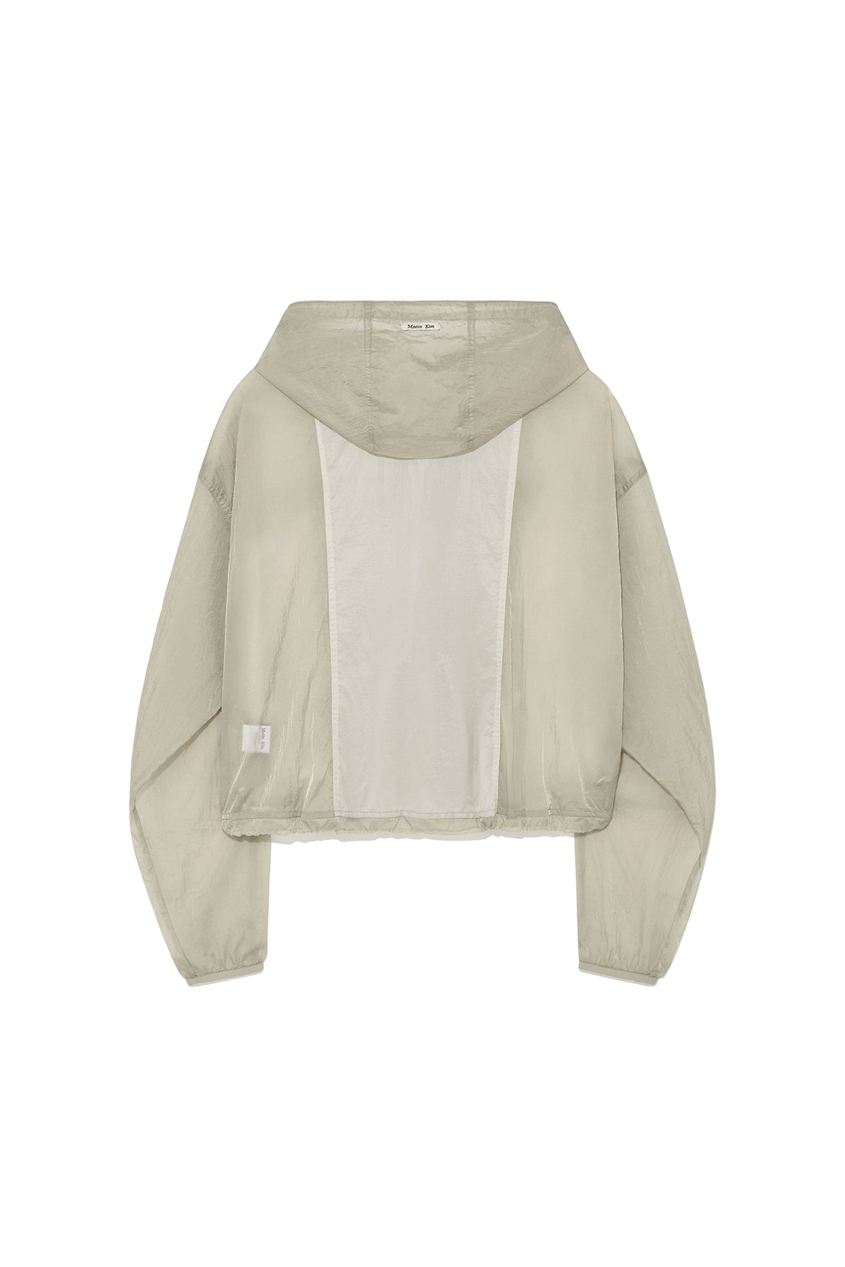 Matin Kim - Hoody Point Crop Light Windbreaker (Light Beige) product image 2 | TRAB K-Fashion Australia