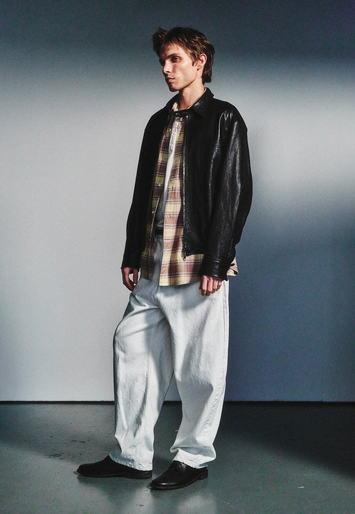 Art if acts - Vegetable Leather Swing Jacket (Black) product image 2 | TRAB K-Fashion Australia